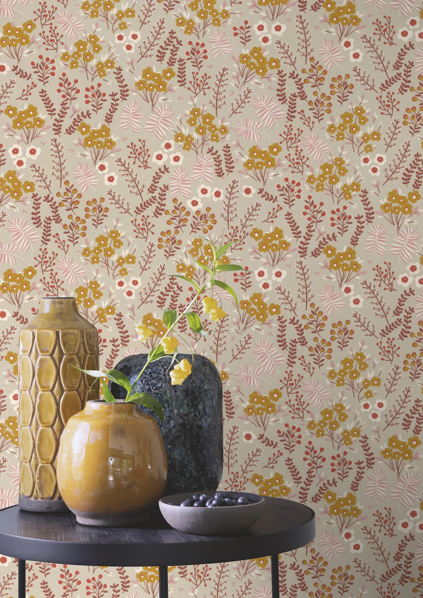 Rasch Vliestapete Beltesto Grau Floral 793819