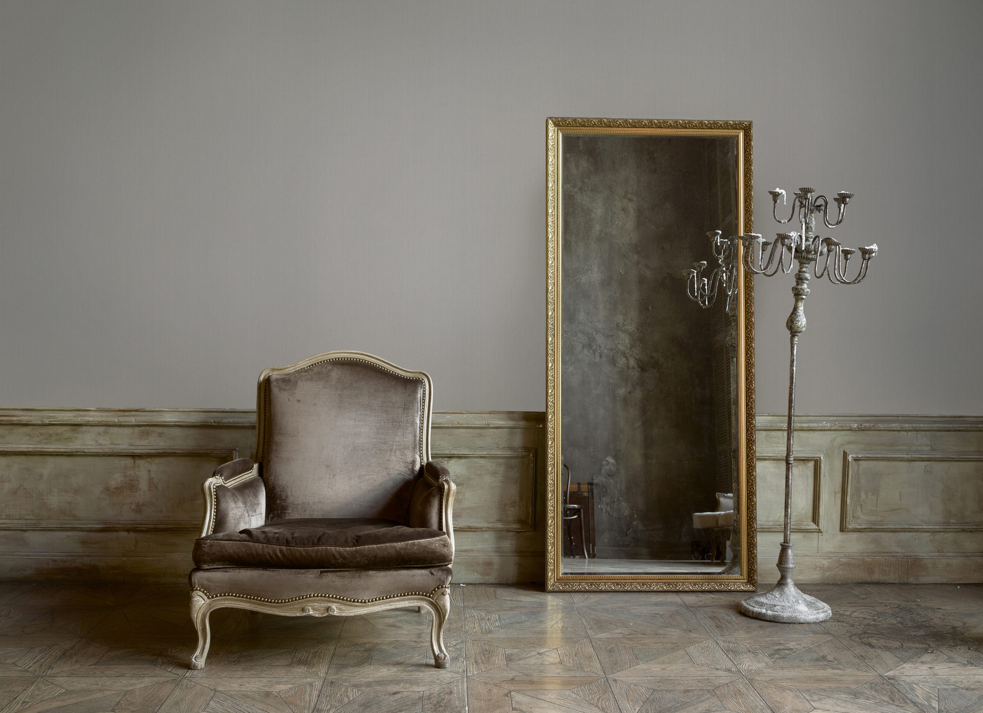 AS Vliestapete The BOS taupe Unitapete 380983