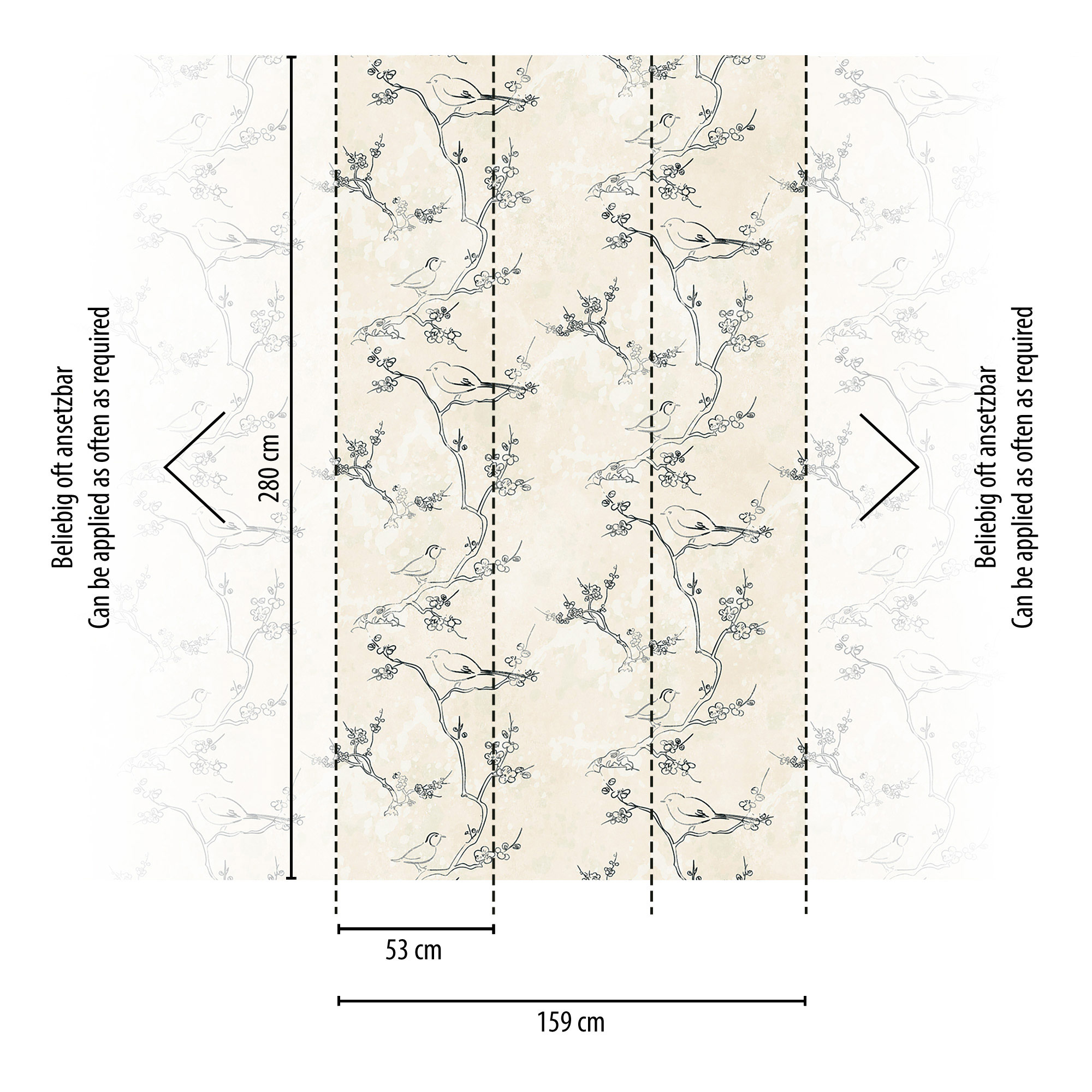 Livingwalls Vliestapete The Wall 3 Vogeltapete 398841