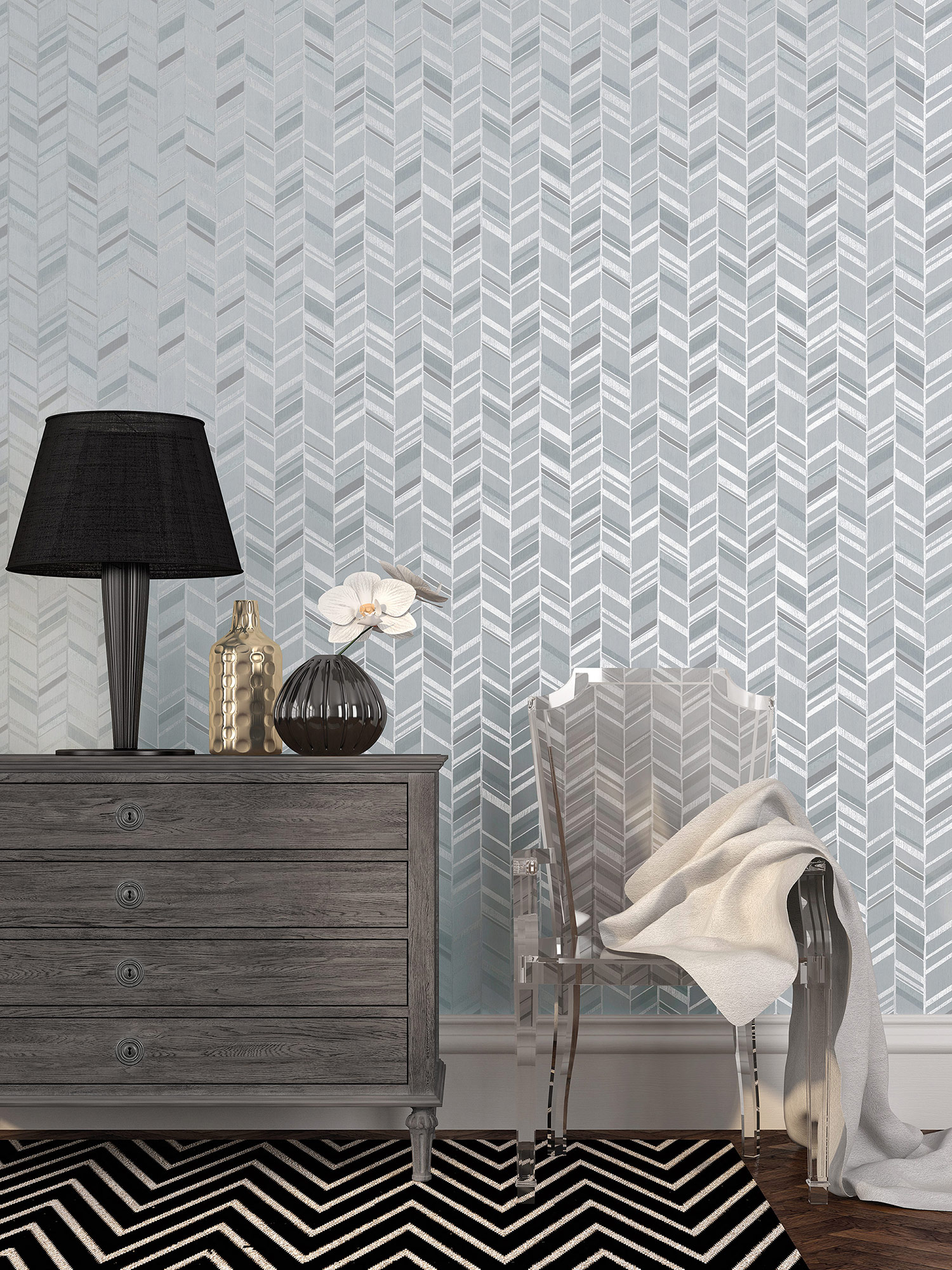 Essener Vliestapete Special FX 2 Silbergrau G67711