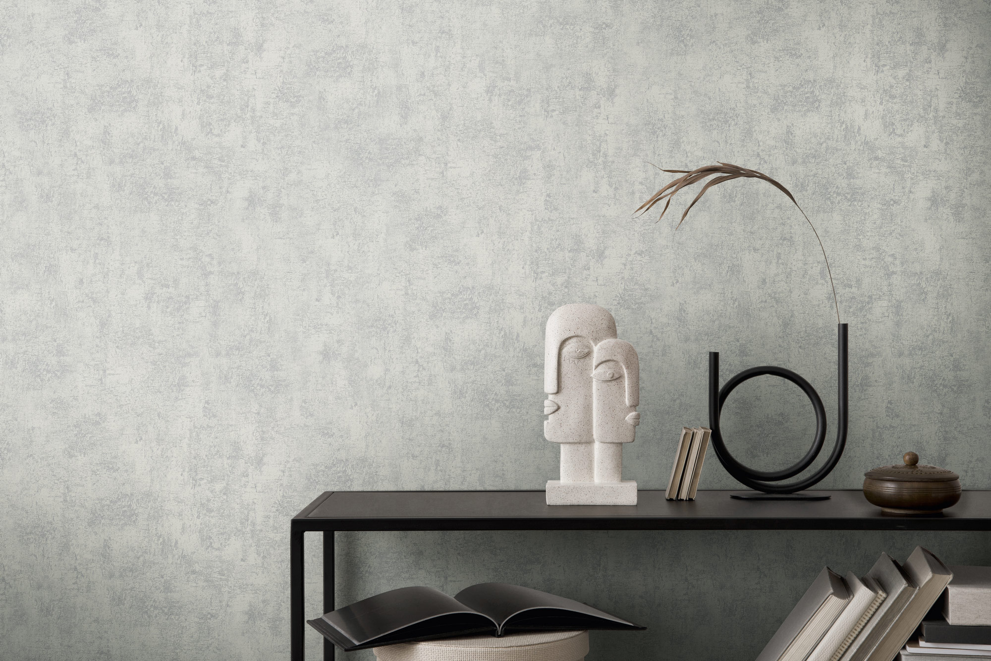 AS Vliestapete Jade 2 Grau Strukturtapete 224033