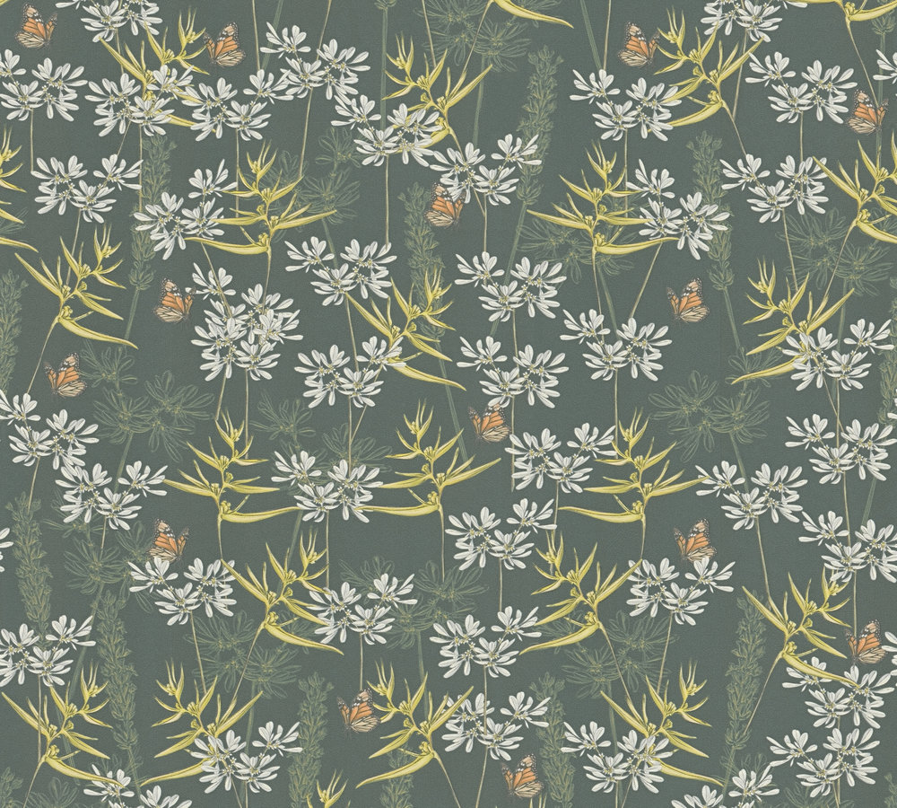 Livingwalls Vliestapete Drawn Into Nature Pflanzen  394232