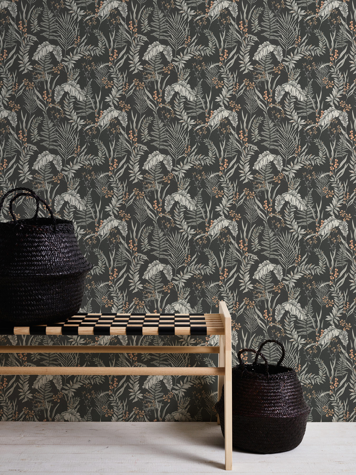 Livingwalls Vliestapete Drawn Into Nature Floral 394341