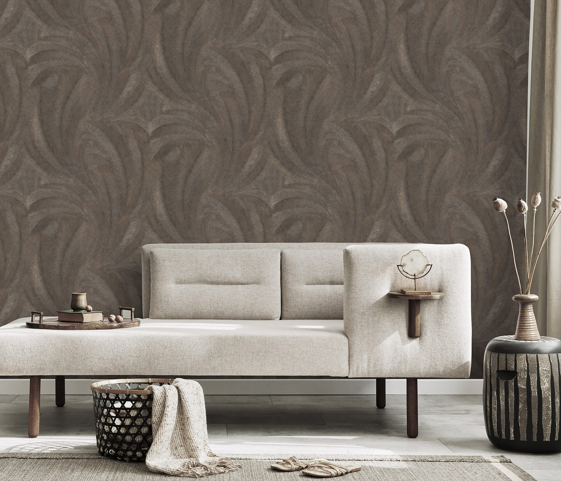 Erismann Vliestapete Elysium anthrazit 1047647