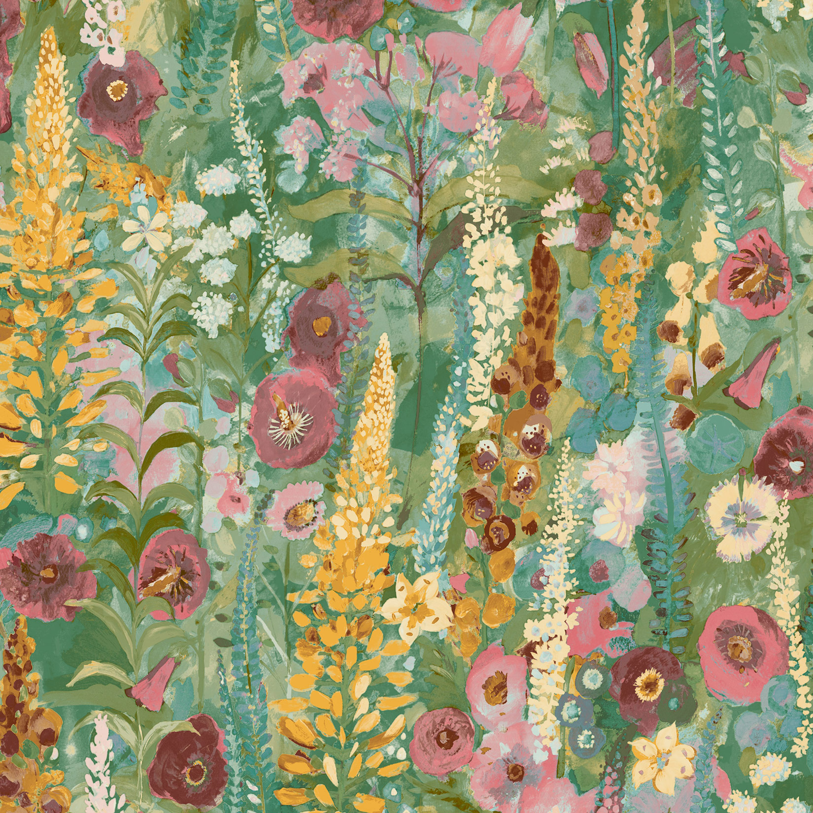 Grandeco Vliestapete Inia Blumen A74601