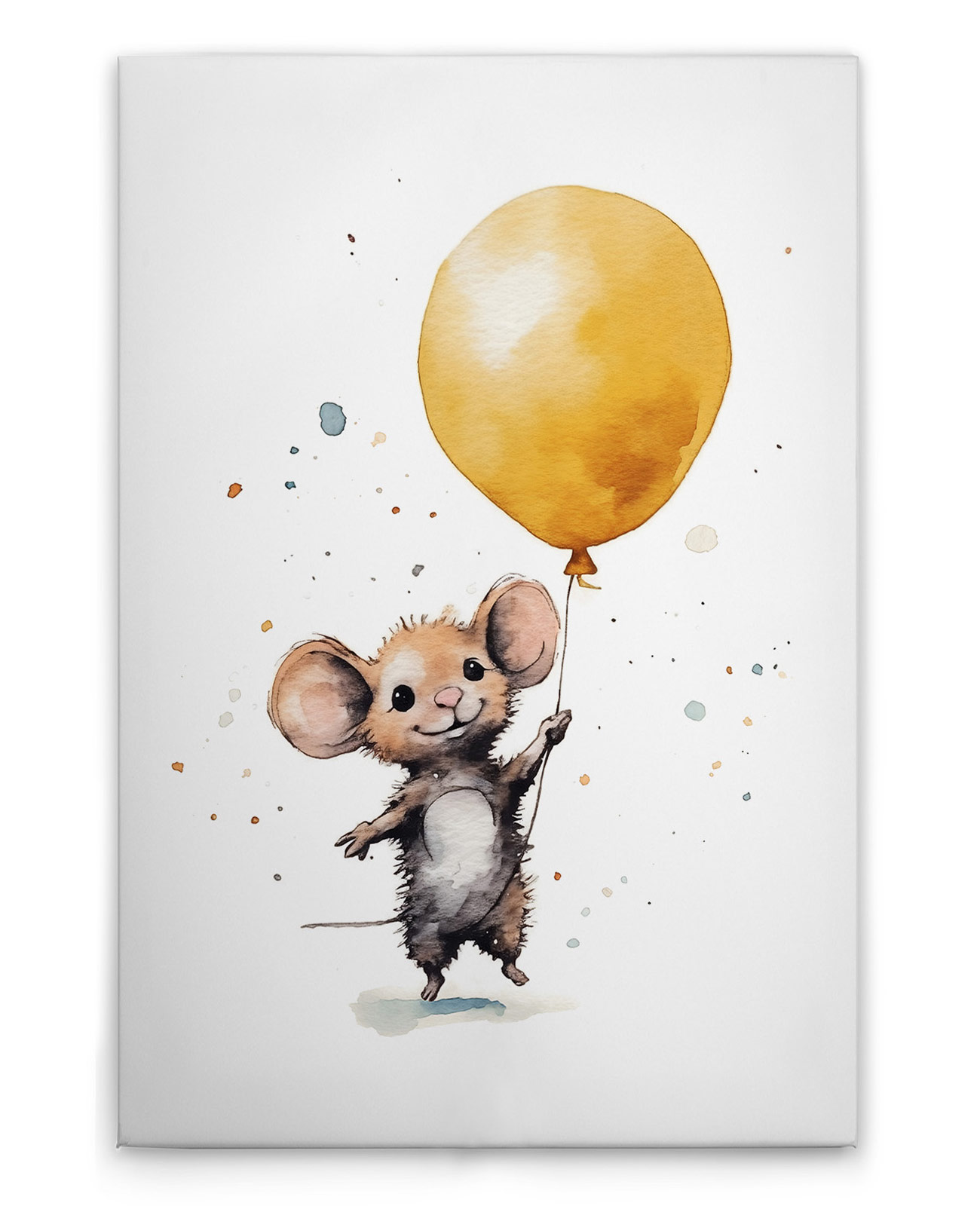 AS Leinwandbild Cute Mouse Yellow DD133291