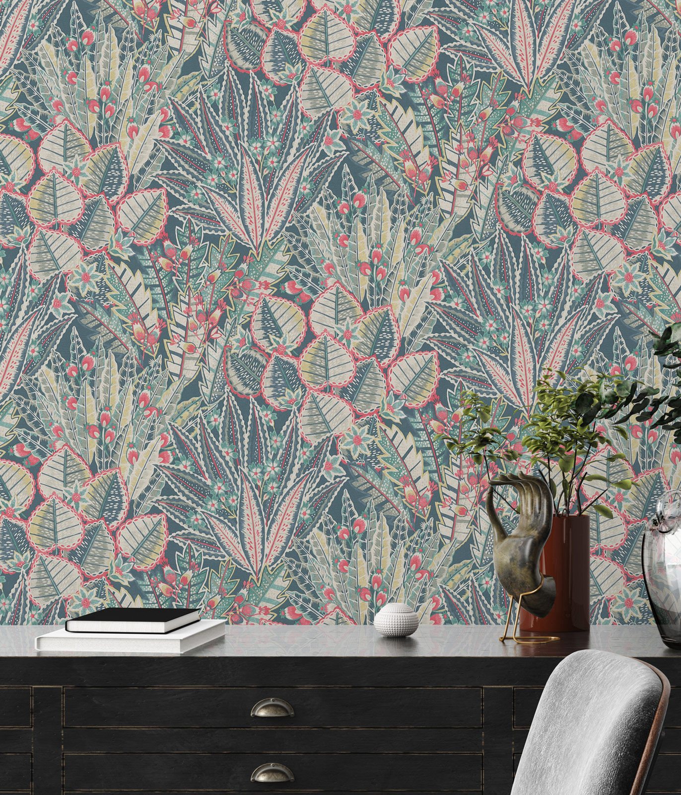 Livingwalls Vliestapete Stories of Life Floral Blau 396532