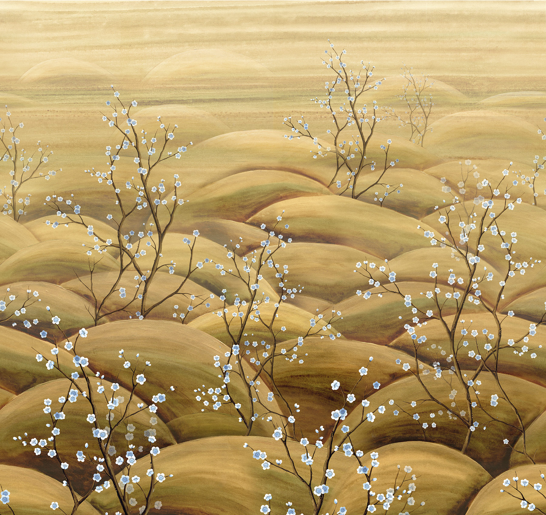 Masureel Fototapete Panel Traces Sakura Midori DGTRA5021260