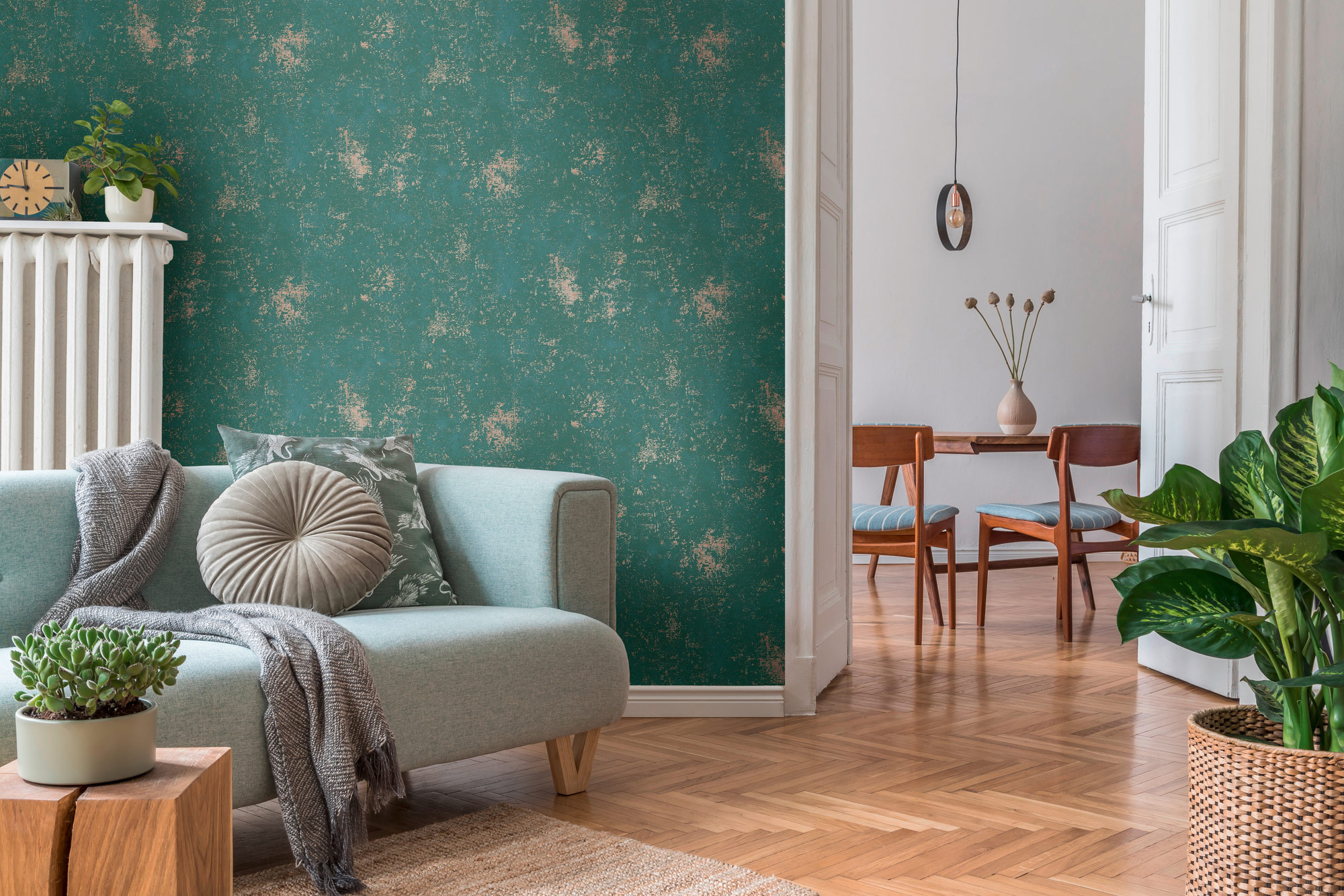 AS Vliestapete The BOS grün Strukturtapete 388321