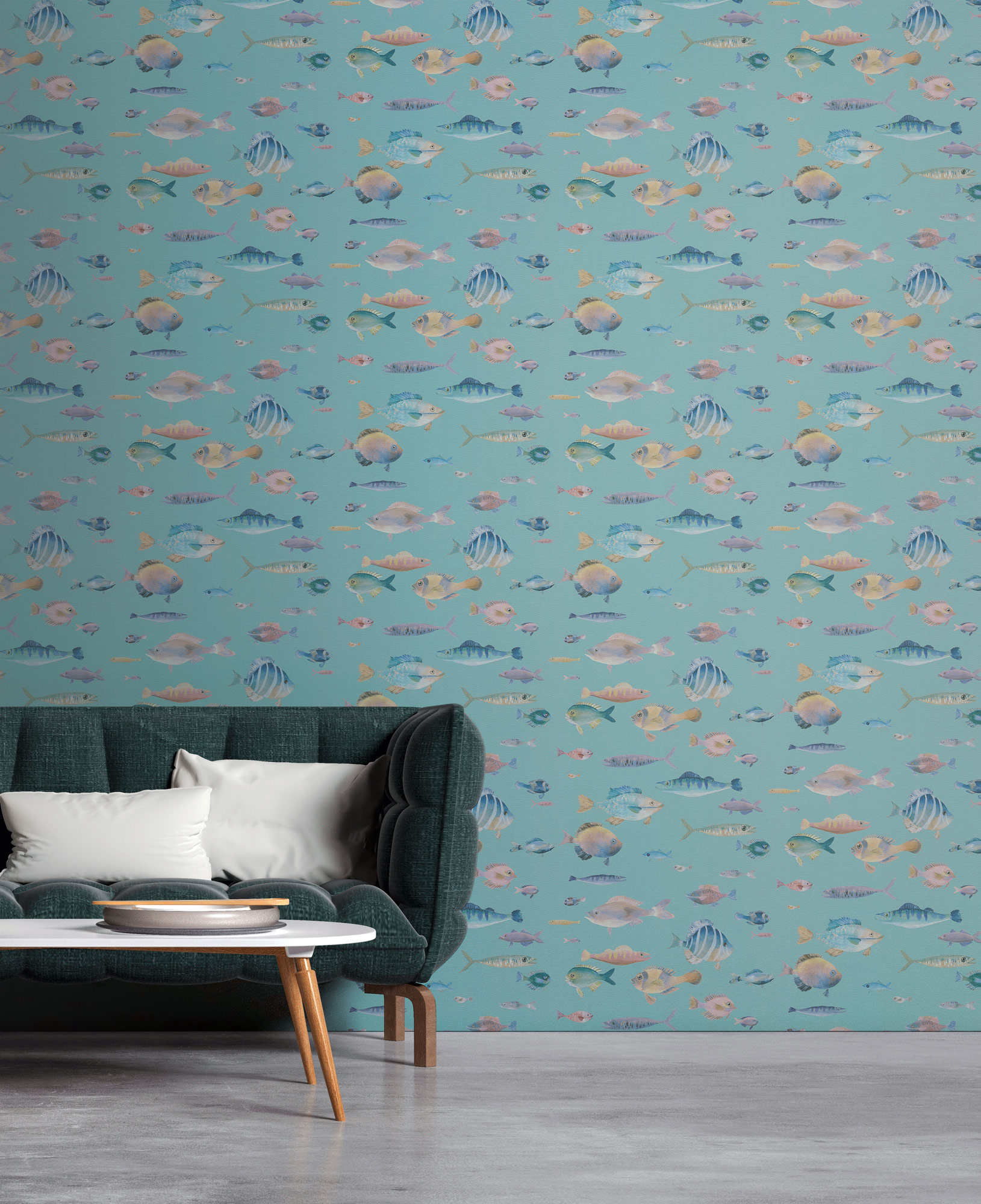 AS Vliestapete PintWalls II Tiertapete Blau 396963