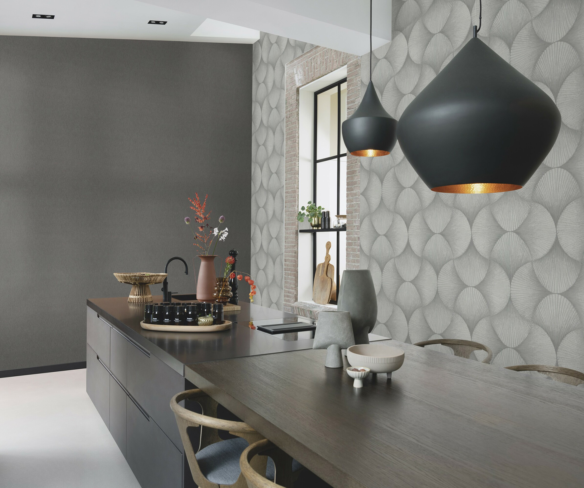 Rasch Vliestapete Sky Lounge glänzend metallic 608212