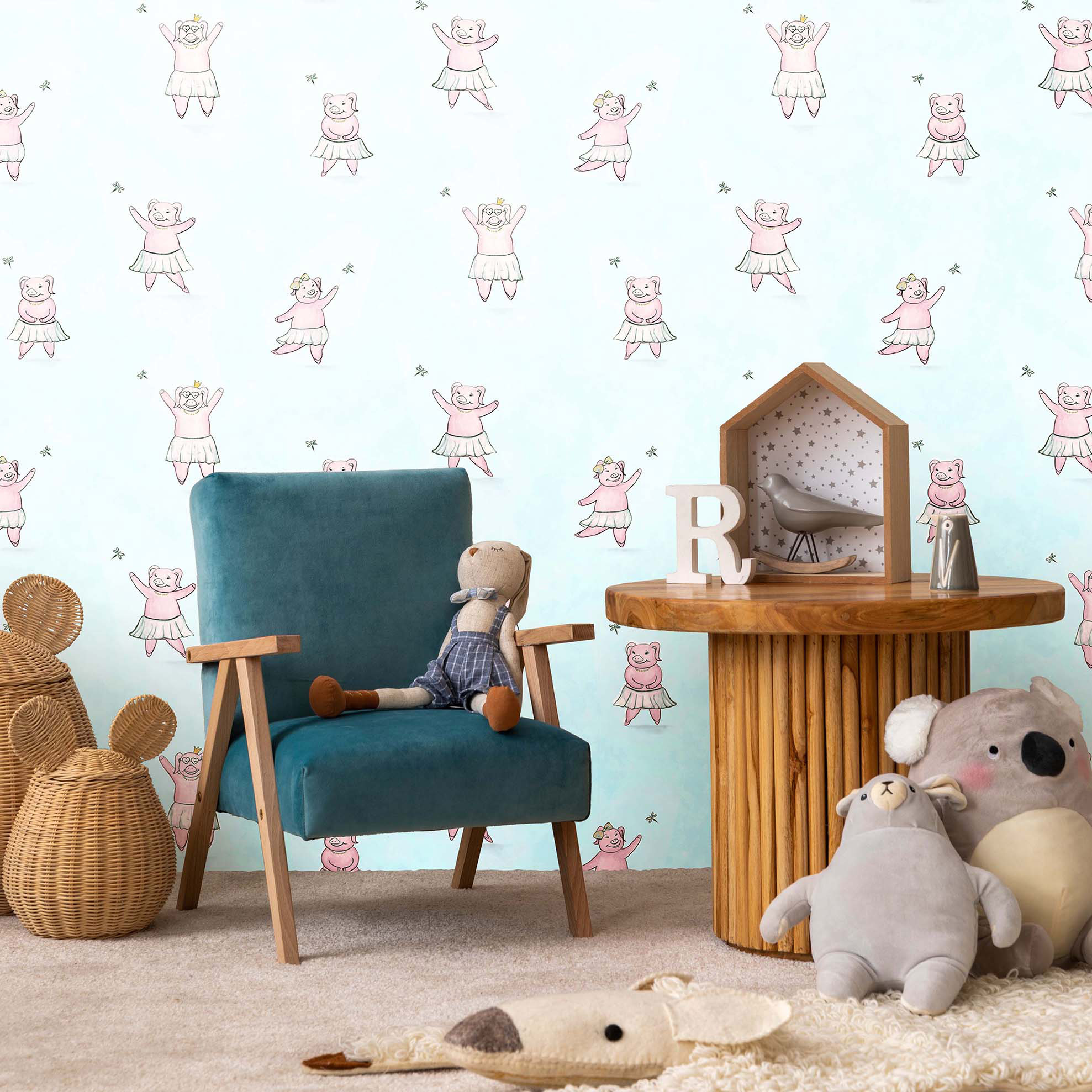 Hohenberger Vliestapete Happy Inner Child Happy Piggy 27569