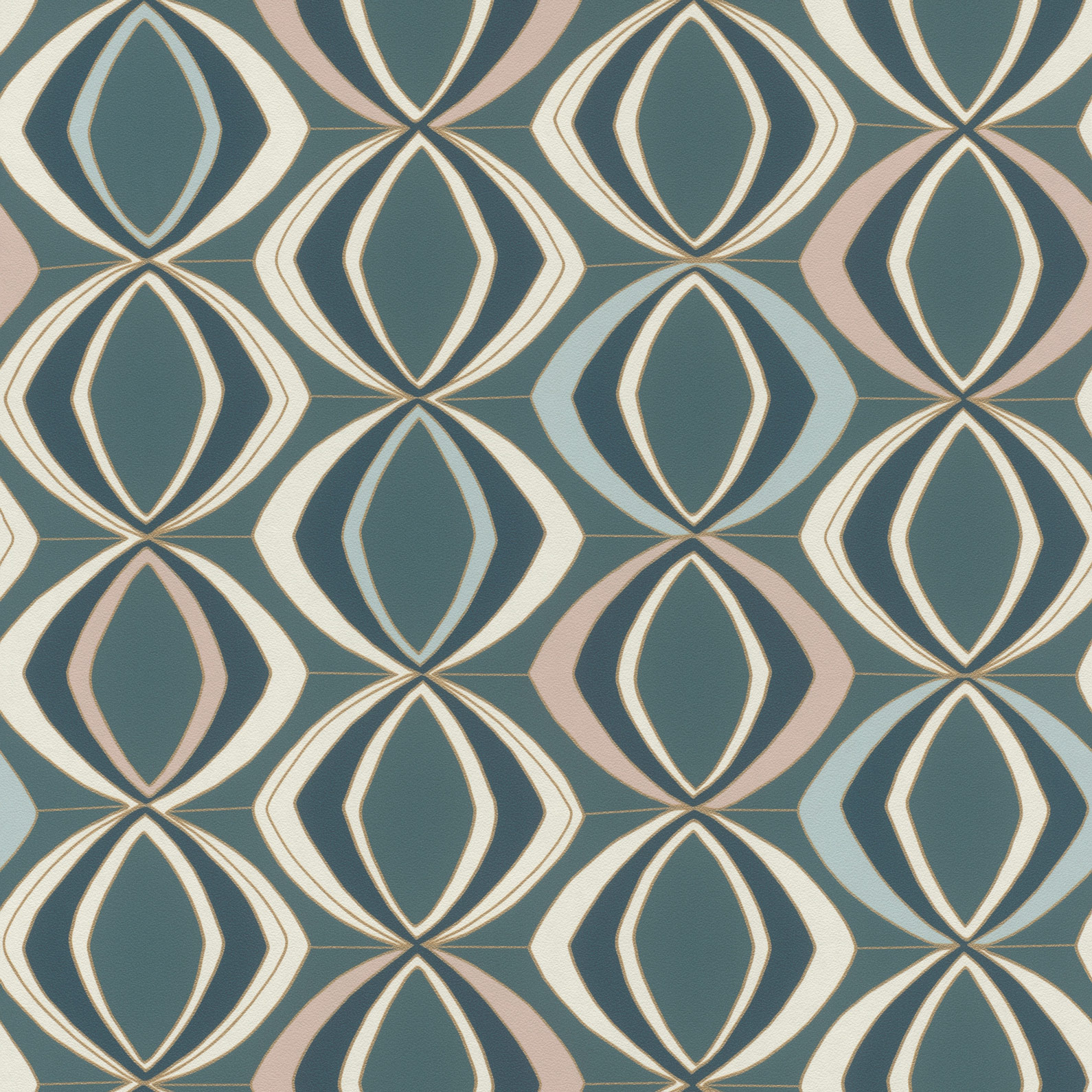 Rasch Vliestapete Allegretto Blau-Blaugrün 791877