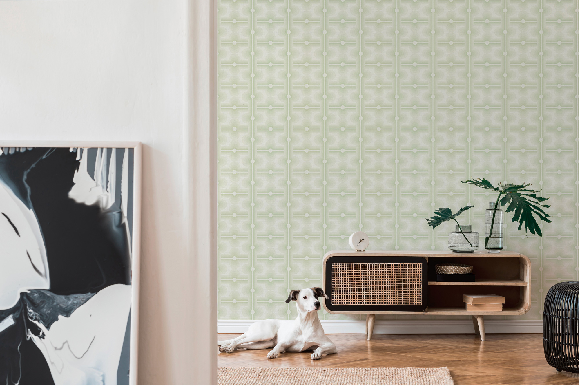 AS Creation Vliestapete Retro Chic Grün 395331