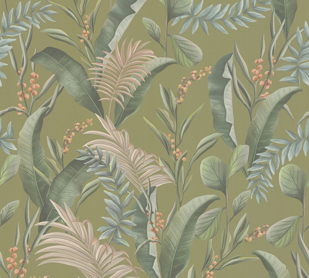 Livingwalls Vliestapete Drawn Into Nature Floral 394363