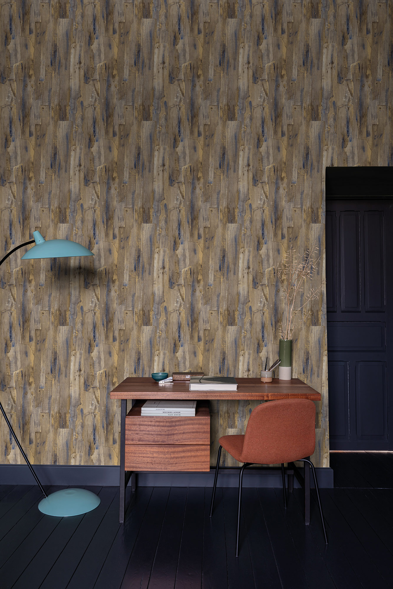Grandeco Vliestapete Ciara Holzoptik braun A62802