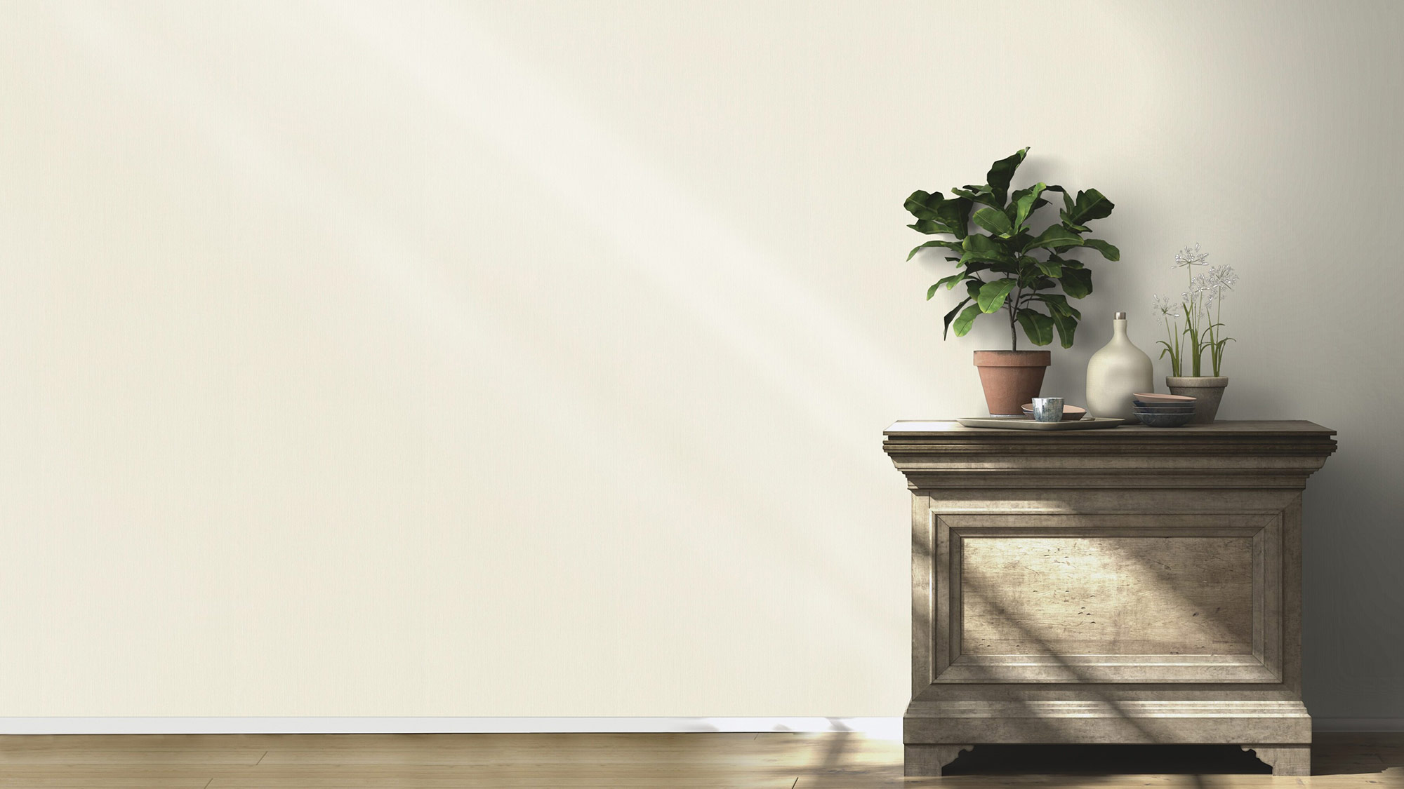 Rasch Vliestapete Country Charme Weiß-offwhite 536805