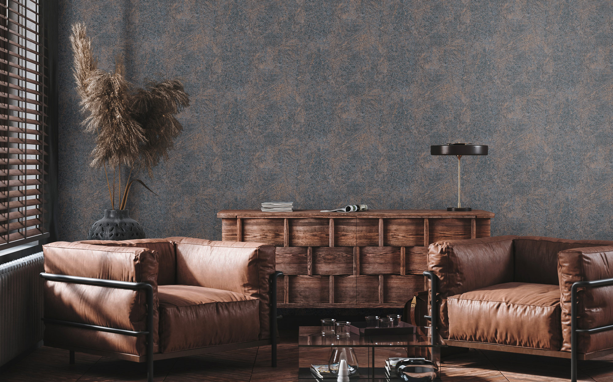 AS Vliestapete MS Travel Styles Struktur Schwarz 391775