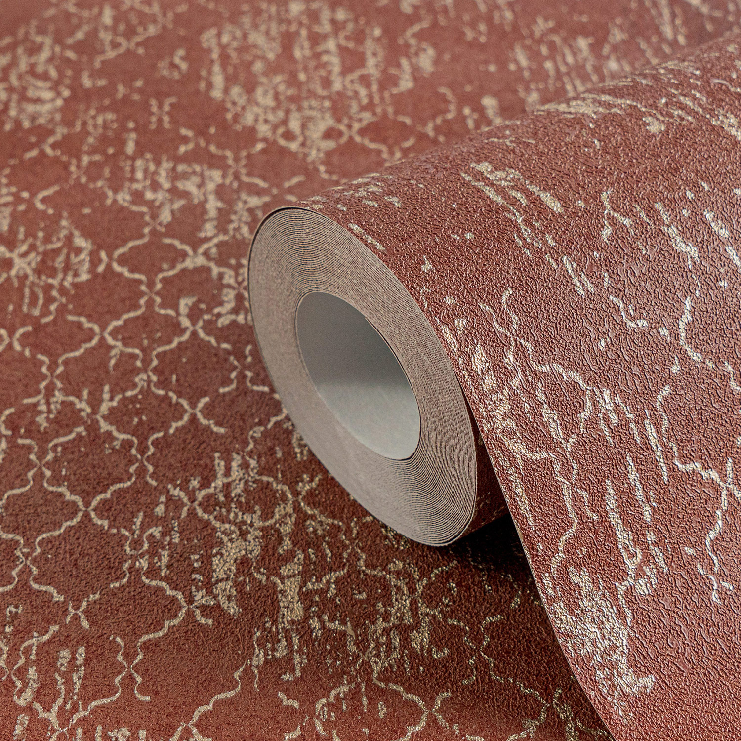 AS Vliestapete MS Hot Spots Ornament Rot 786723