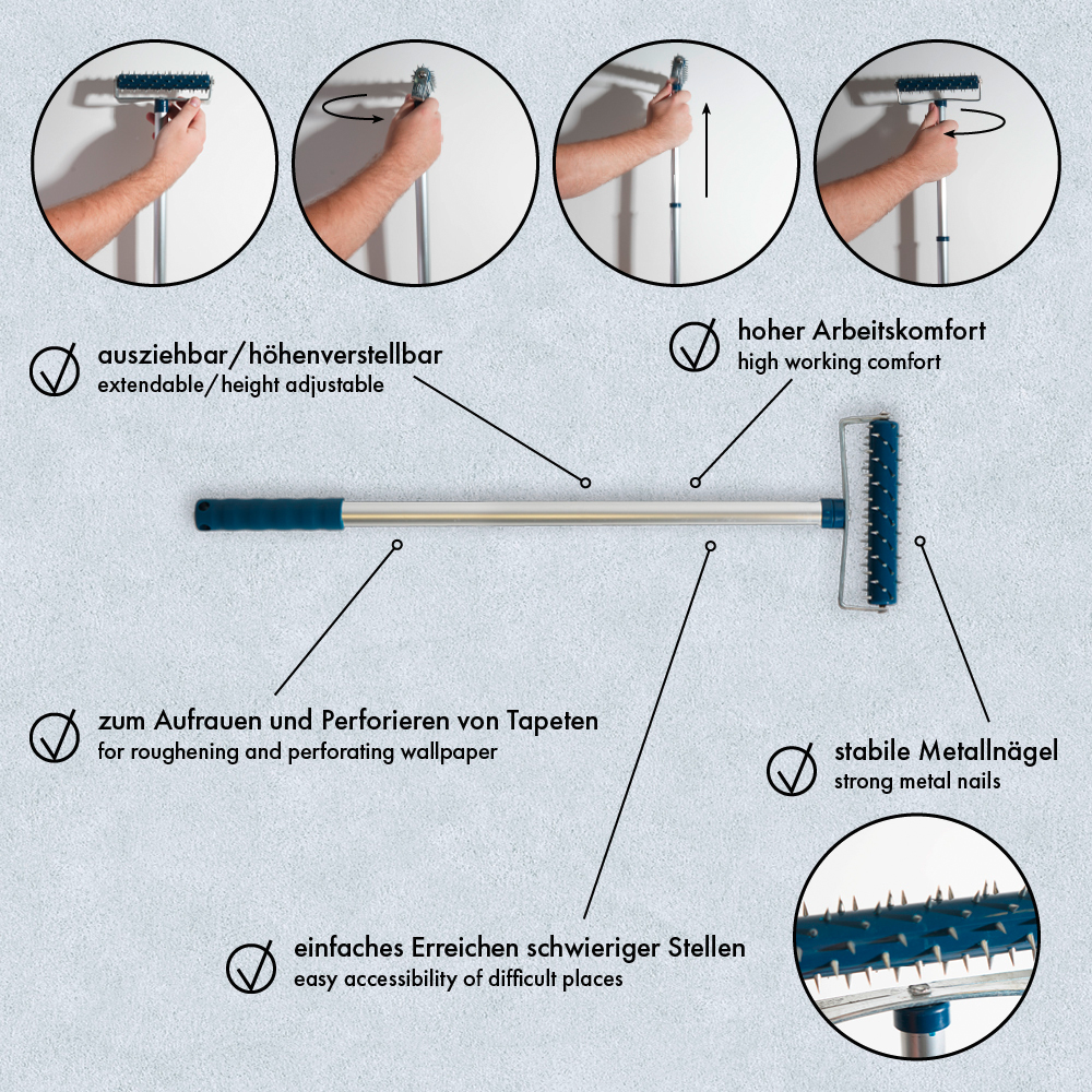 AS Creation Igelwalze Stachelwalze ausziehbar 15 cm