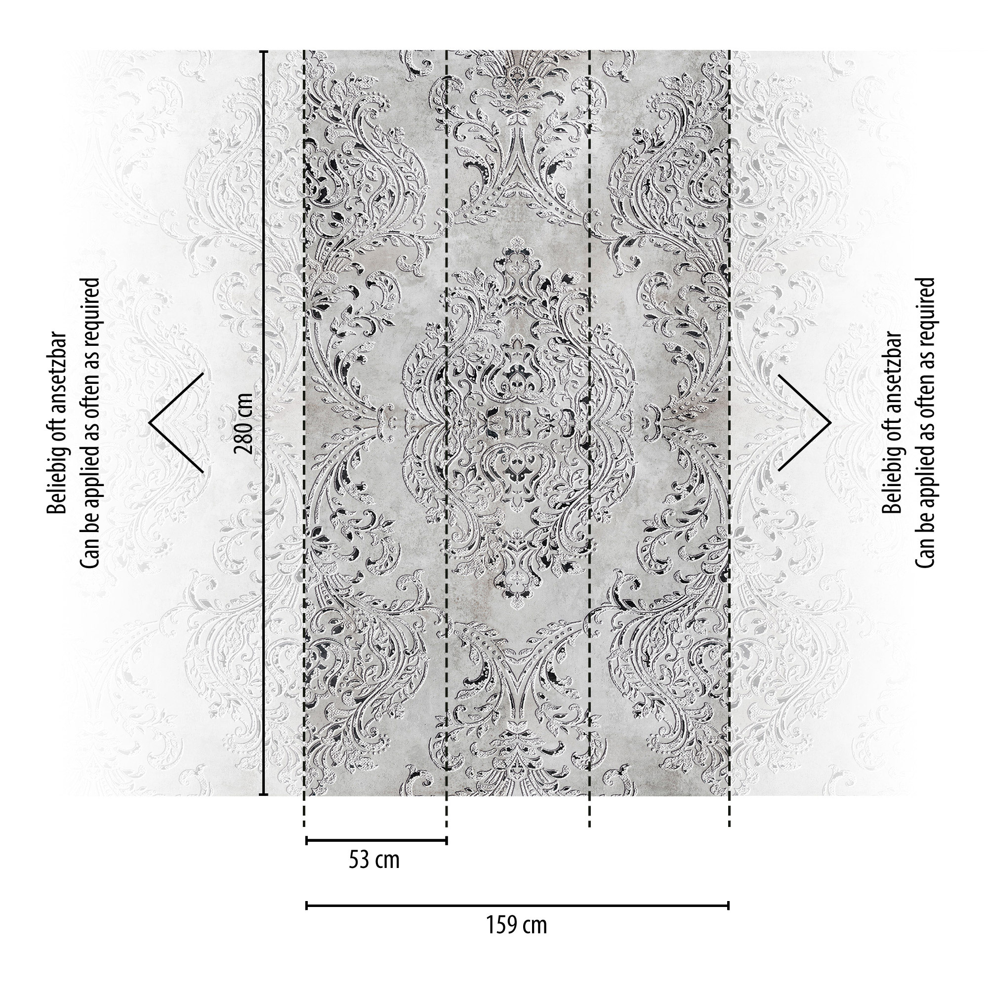 Livingwalls Vliestapete The Wall 3 Relief 398351