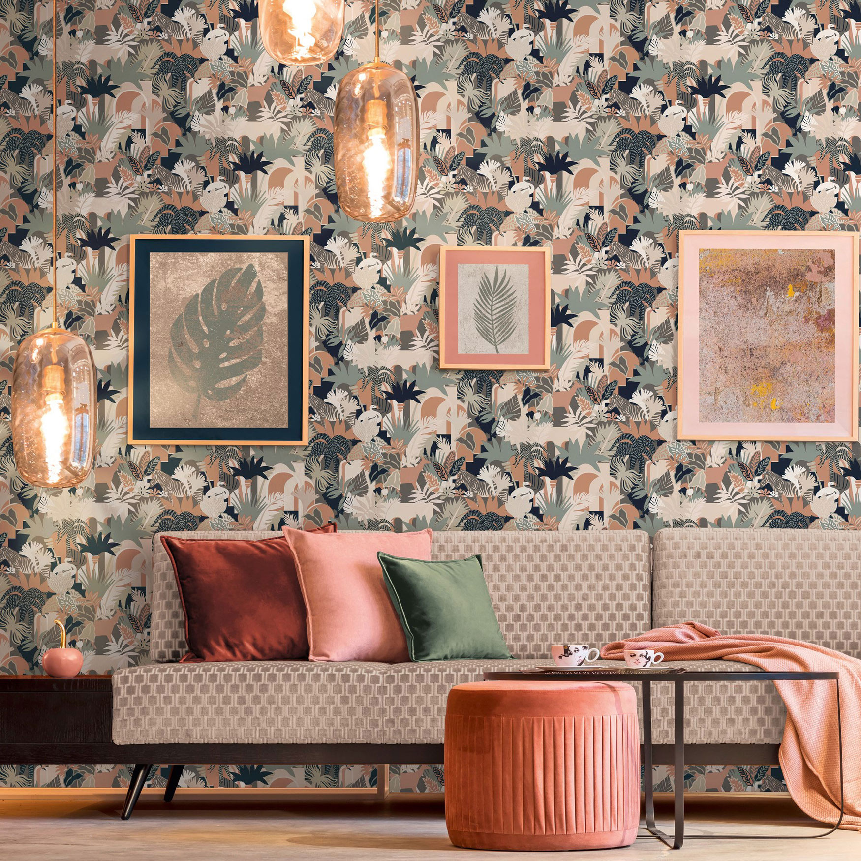 AS Vliestapete Antigua Satin Dschungeltapete Bunt 390964