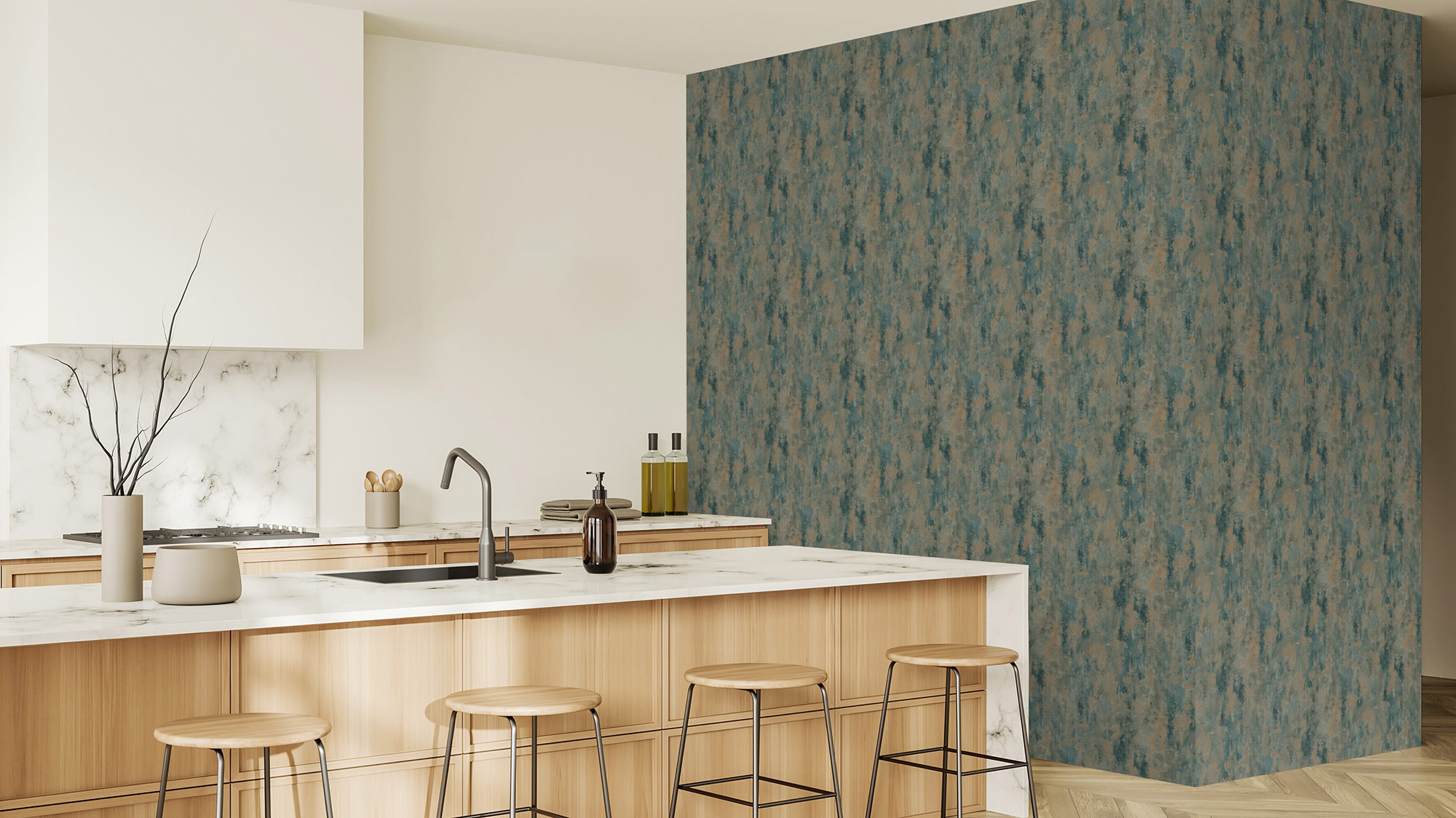 Rasch Vliestapete #followusaround Blau 418255