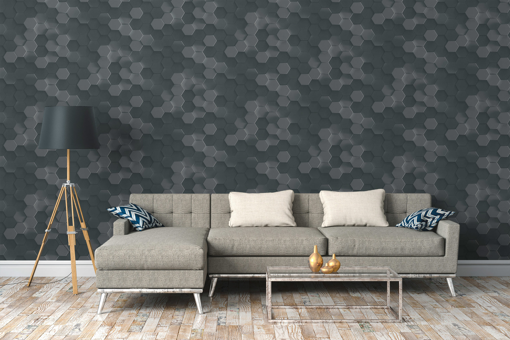 AS Vliestapete PintWalls Grafiktapete Grau 387233