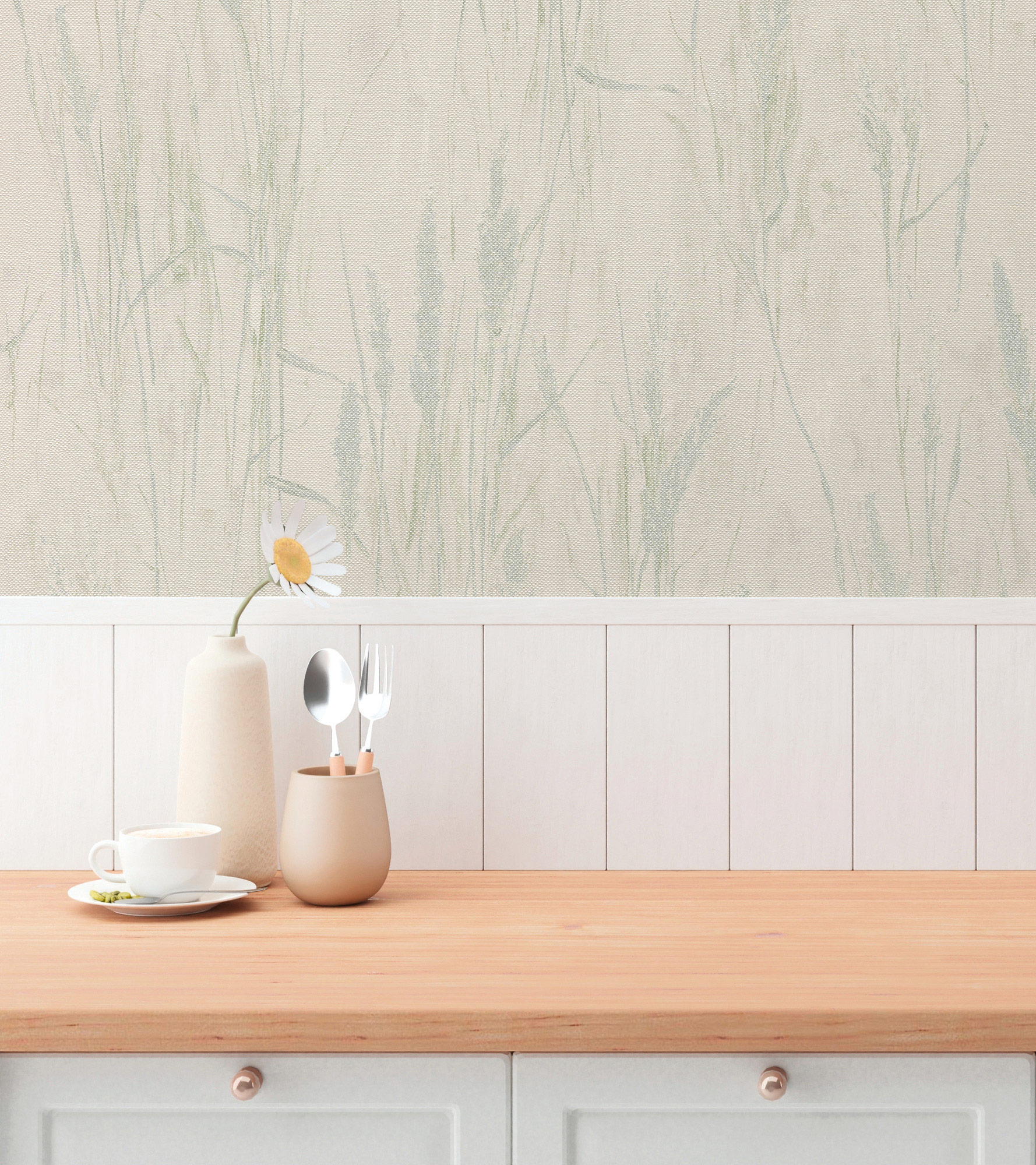 AS Vliestapete Hygge 3 Natur Creme 790945