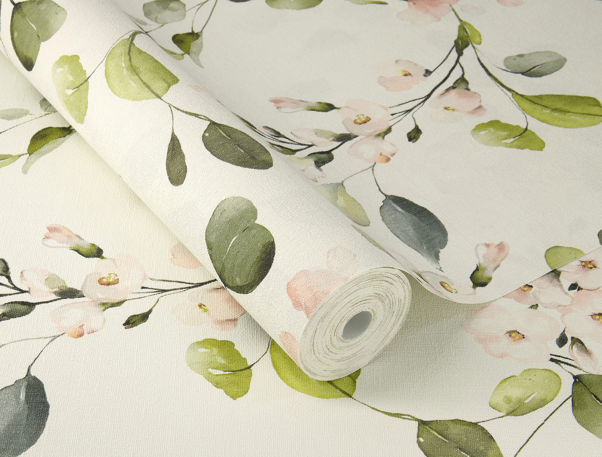 Rasch Vliestapete Peonies Rosa Blätter 582215