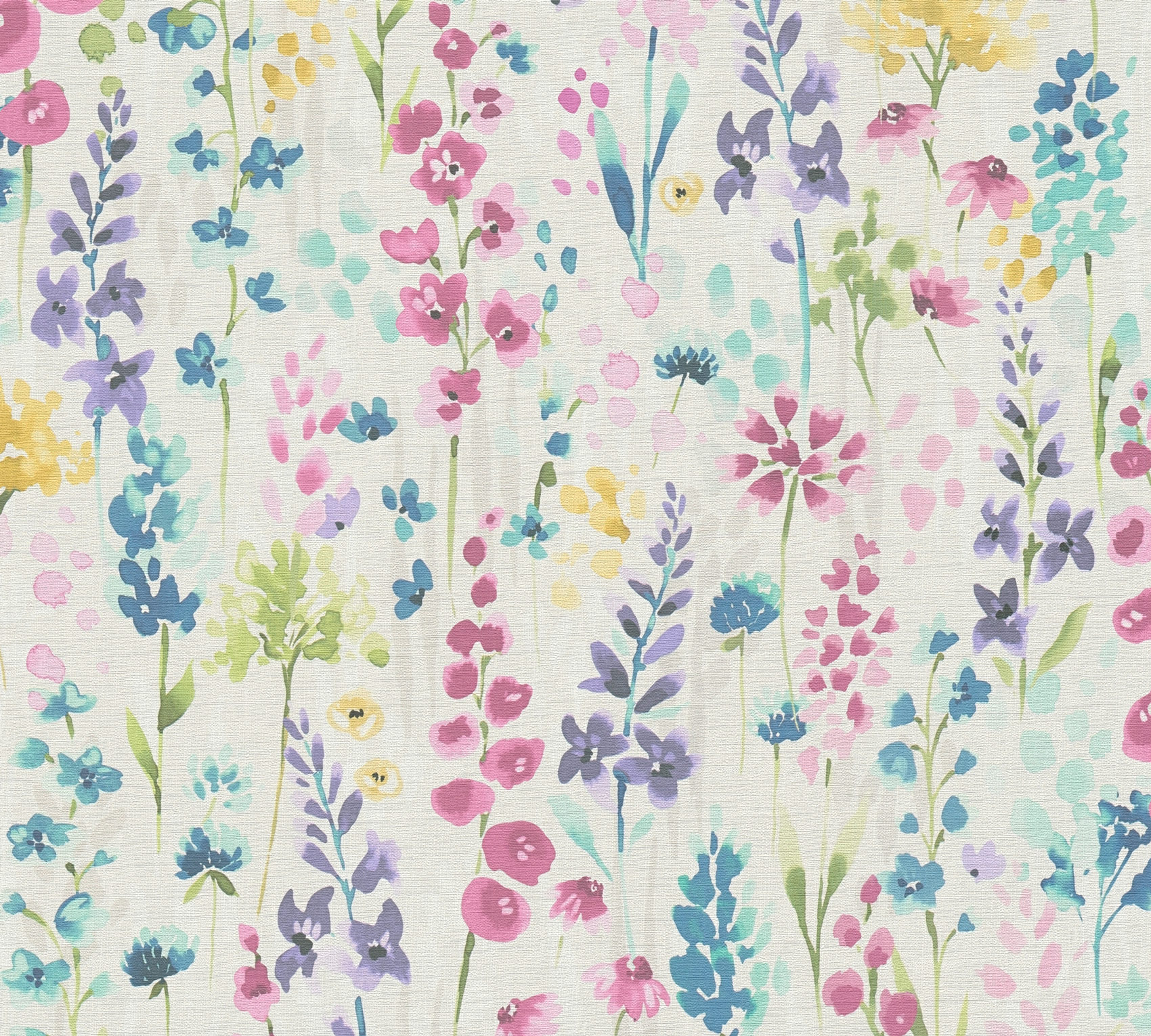 AS Vliestapete Aquarell Dreams Blümchen bunt 396061