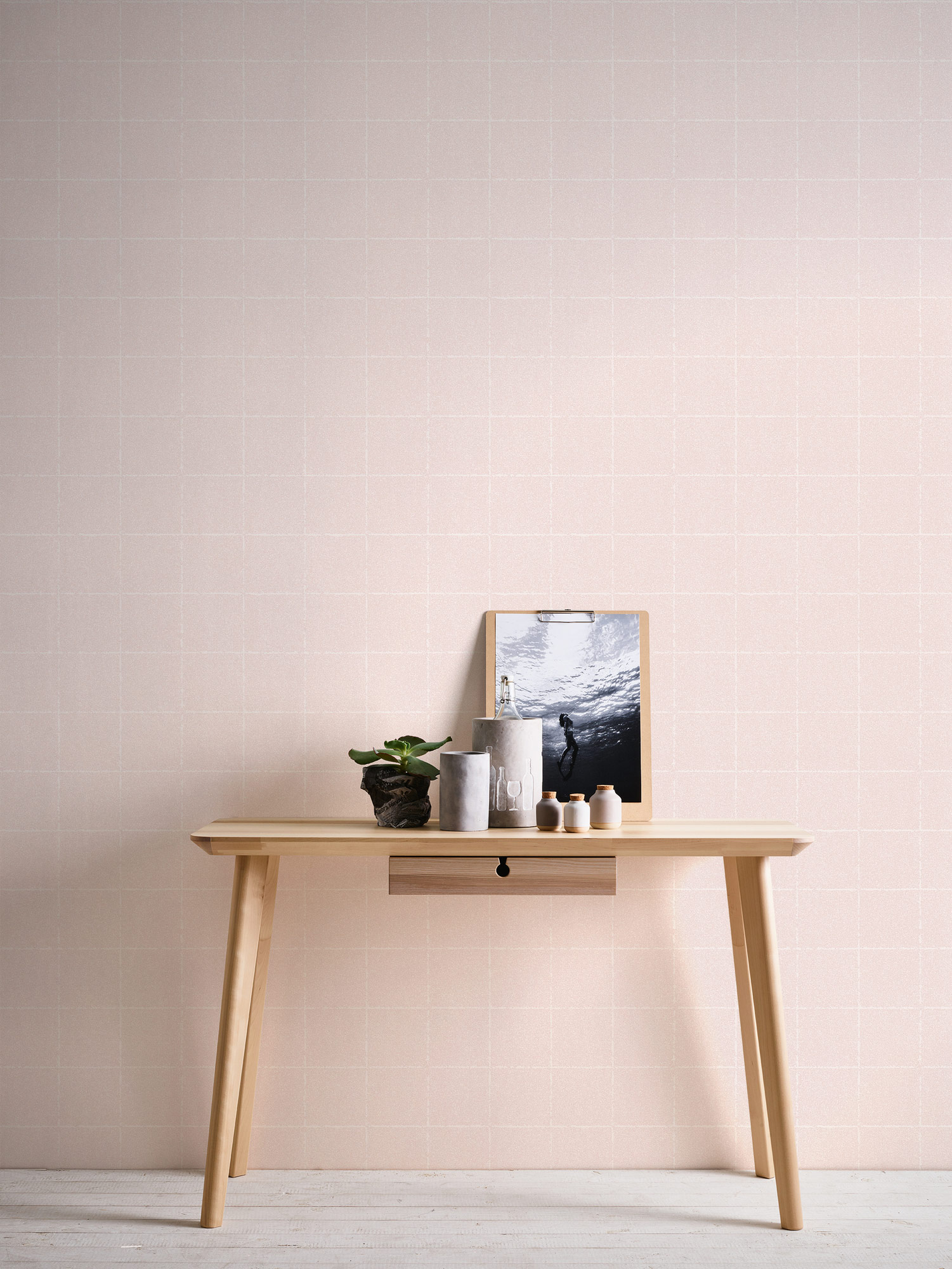 AS Vliestapete New Elegance Kachel rose 375513