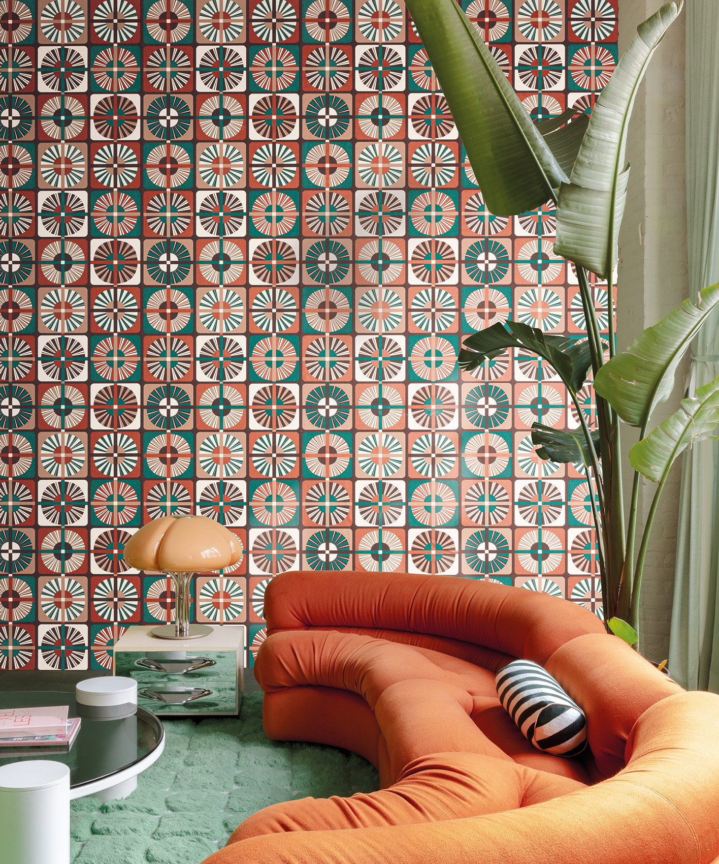 Masureel Vliestapete Rock Ray Cantaloupe ROC403