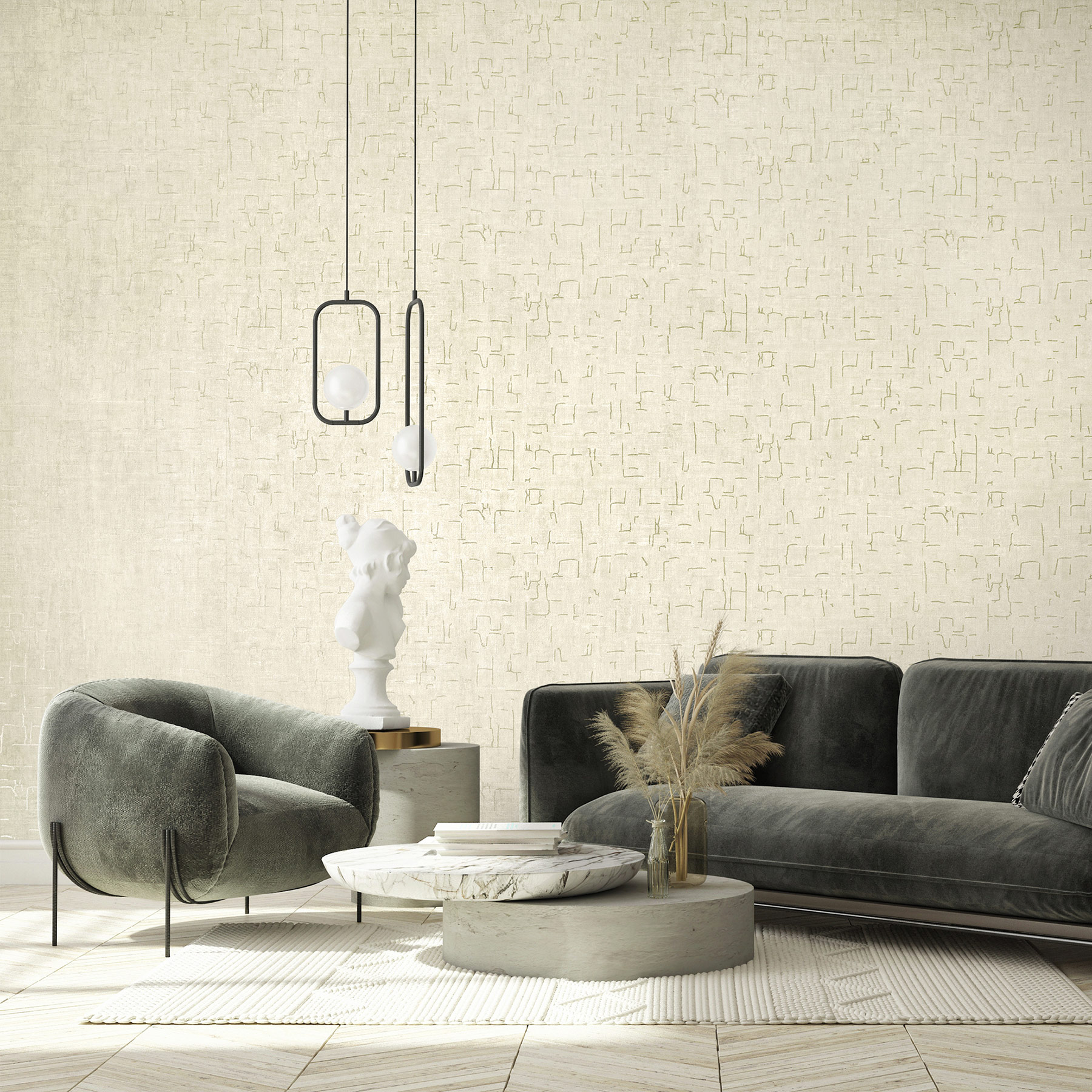 Hohenberger Vliestapete Perle Divino Vesta Sand Beige 81320