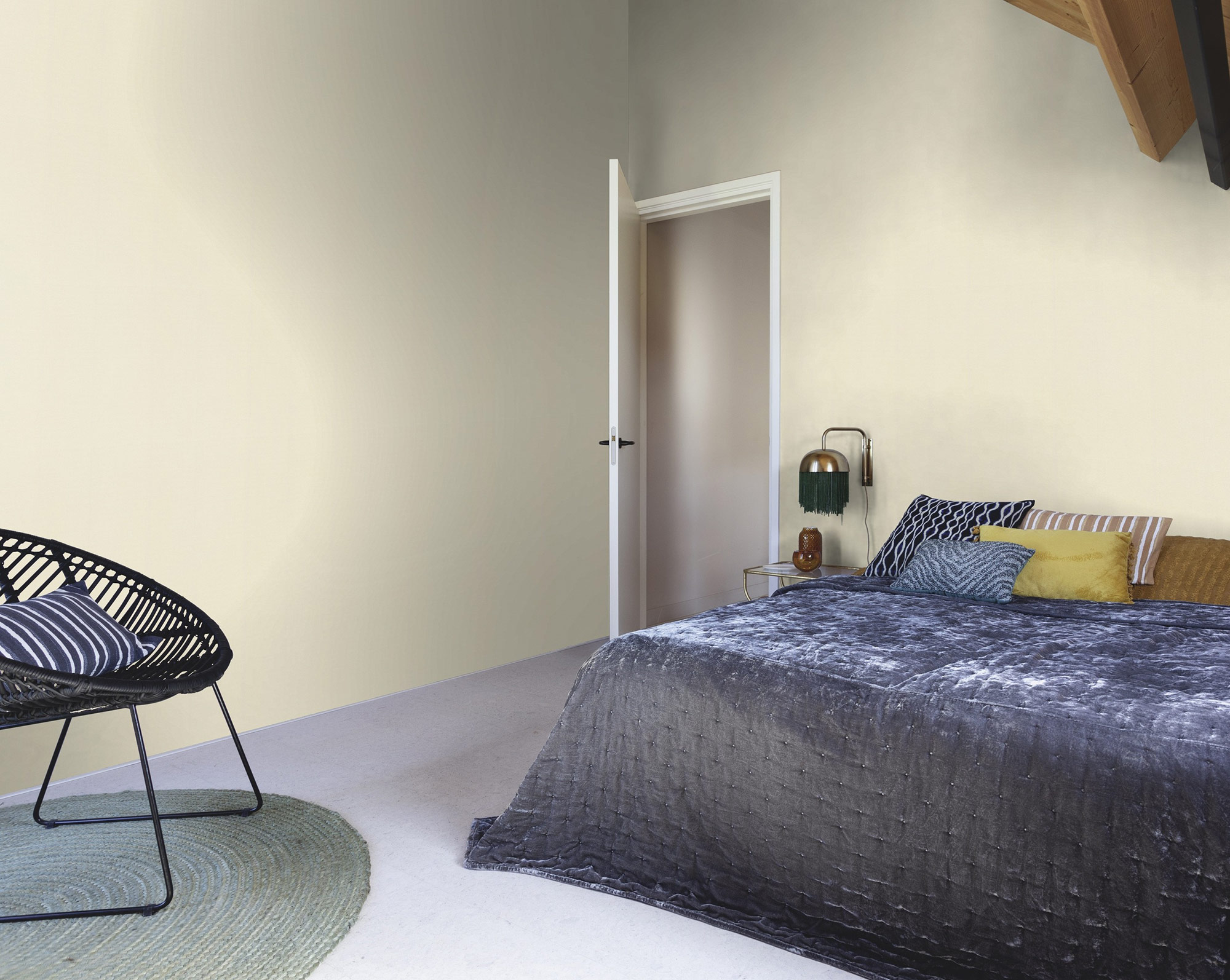 Rasch Vliestapete Liverna Beige-Leinen hell 424058