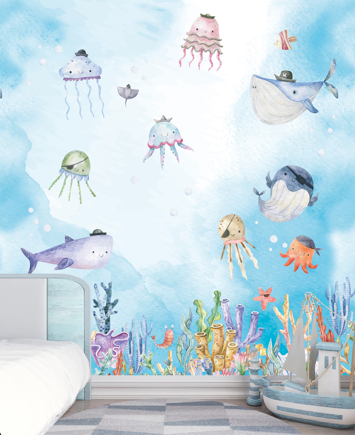 Decoprint Fototapete Cute Walls Meeresleben CW60581