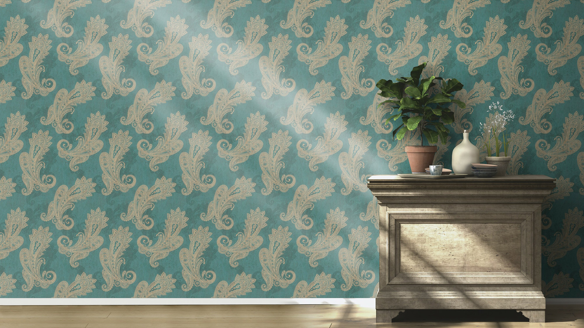 Rasch Vliestapete Indian Style Ornament Paisley 746457