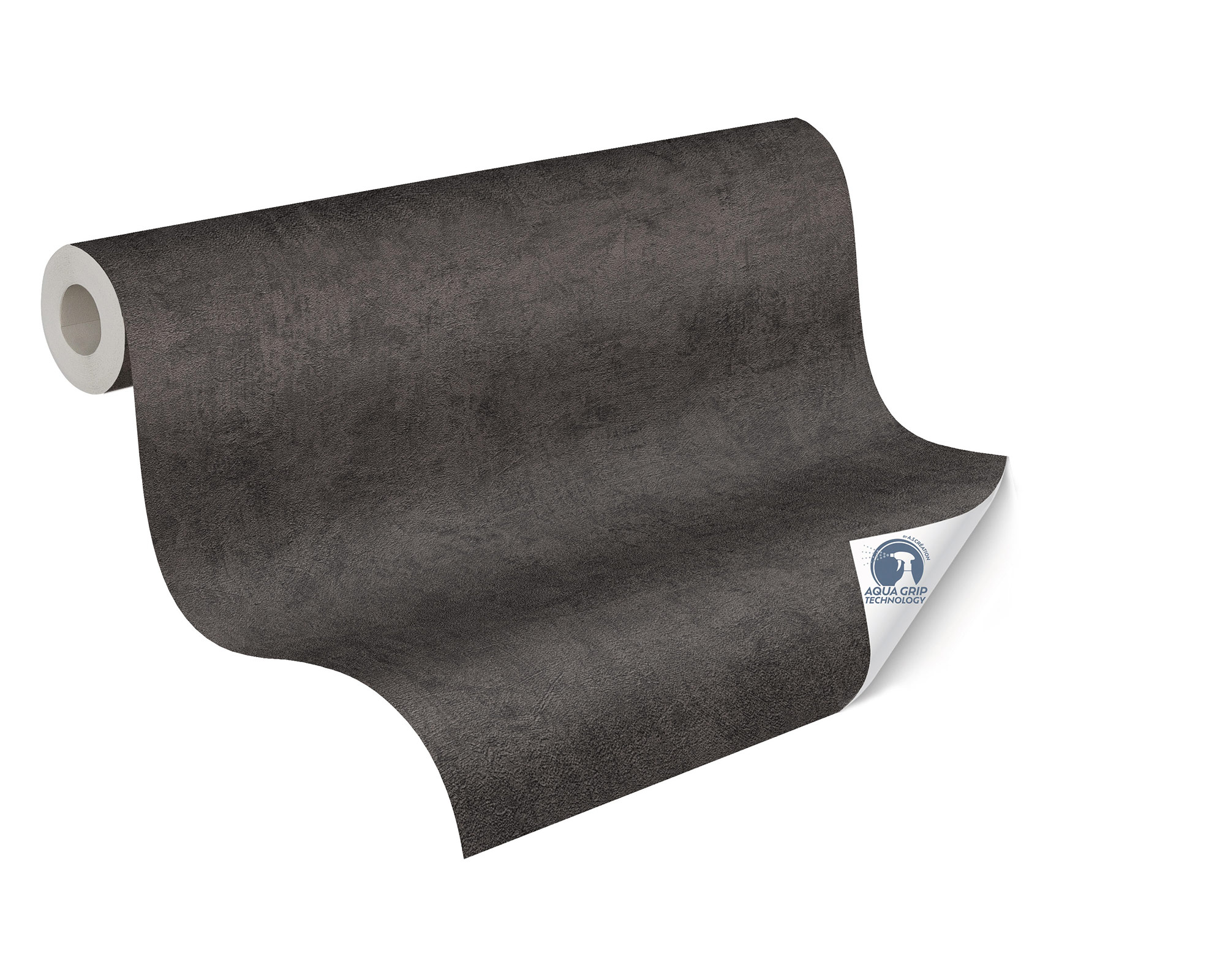 AS Vliestapete Cosiness Designdrop 2 Uni Schwarz 793158