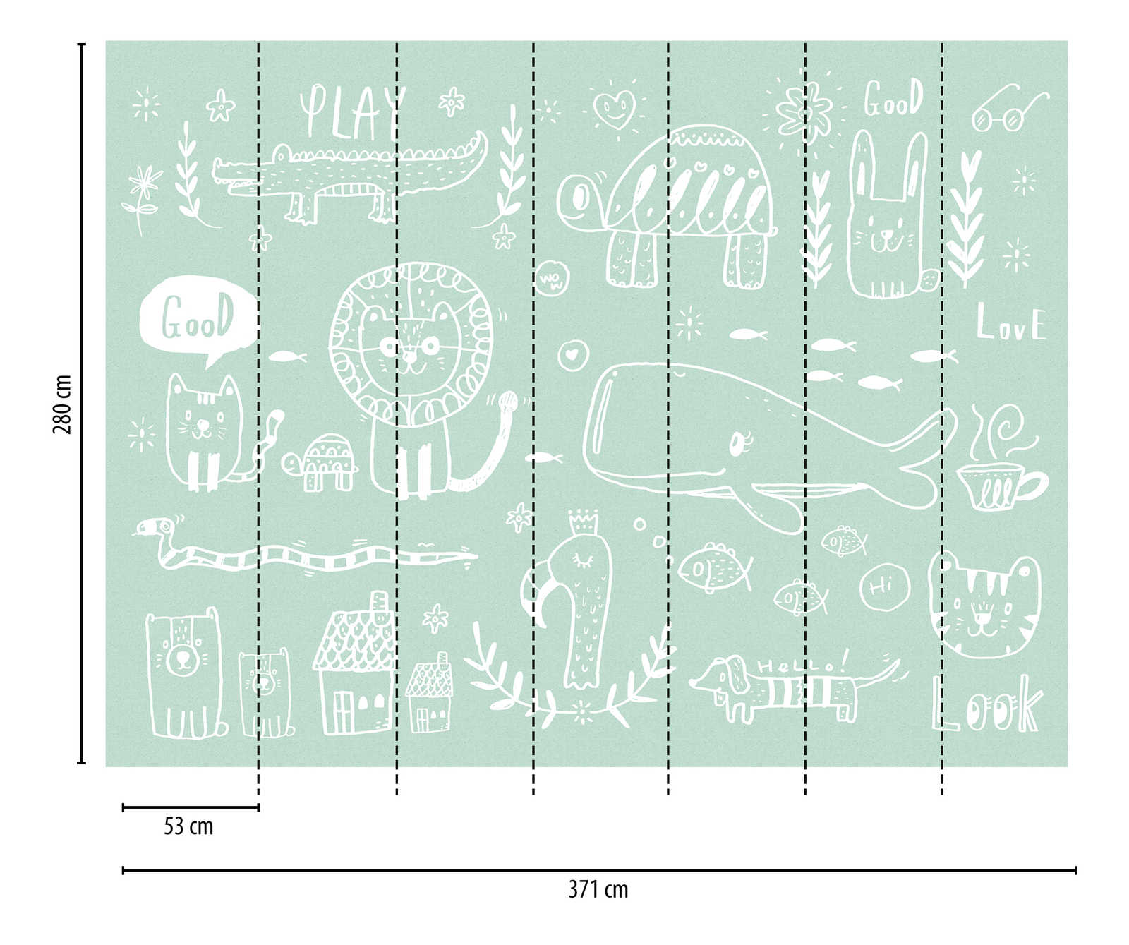 Livingwalls Vliestapete The Wall Tiere 383041