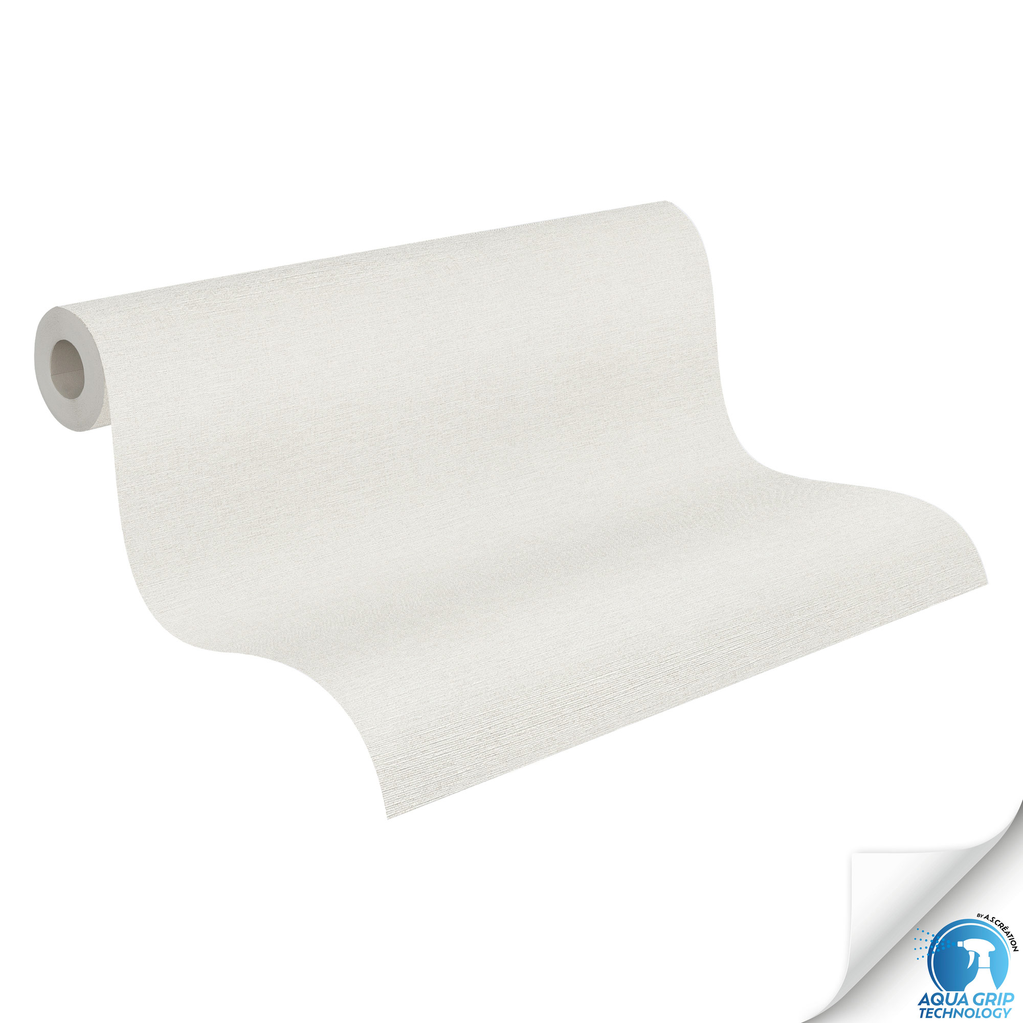 AS Vliestapete WOW Designdrop Unitapete Weiß 785752