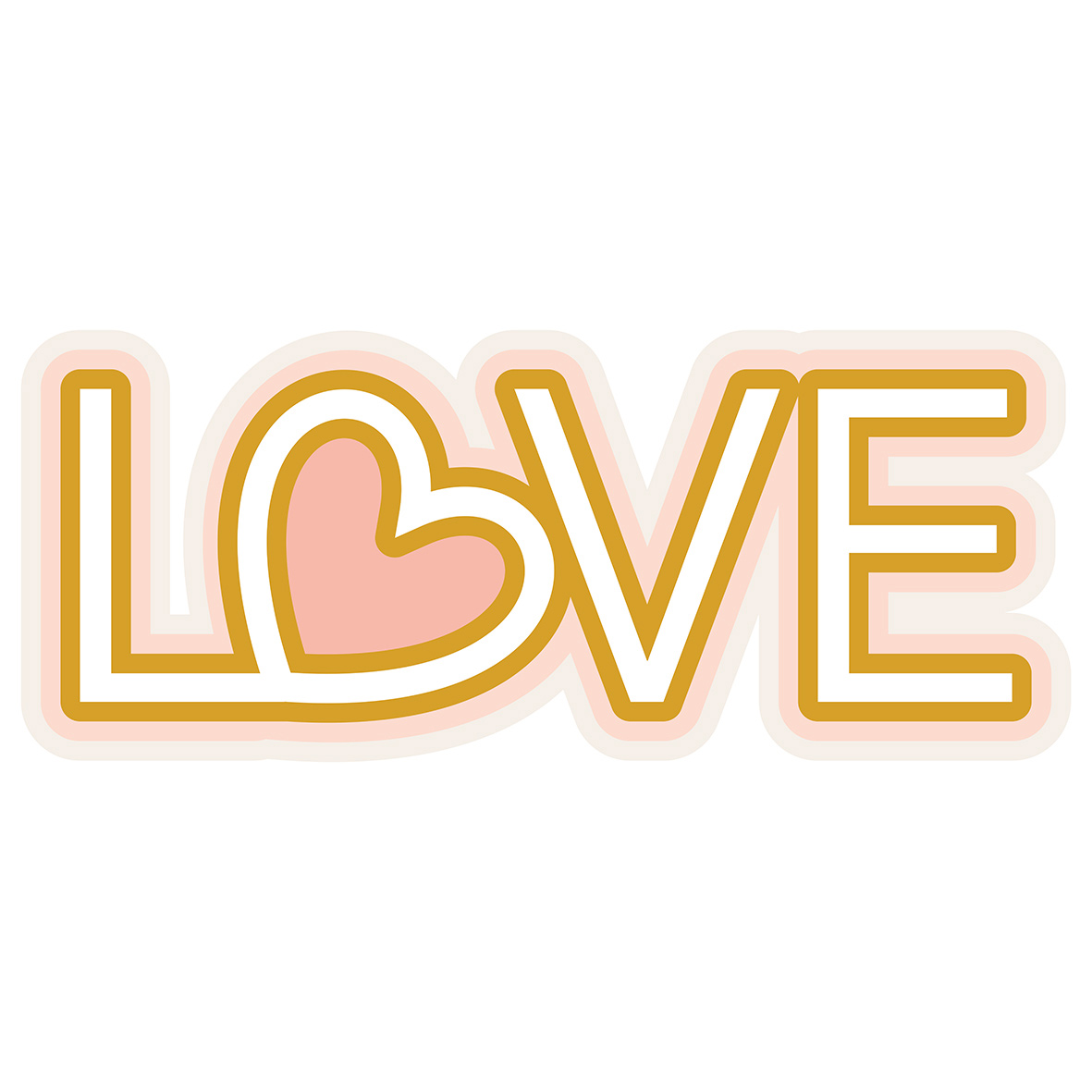 Thomas Fototapete Platin Formen  rosa Love