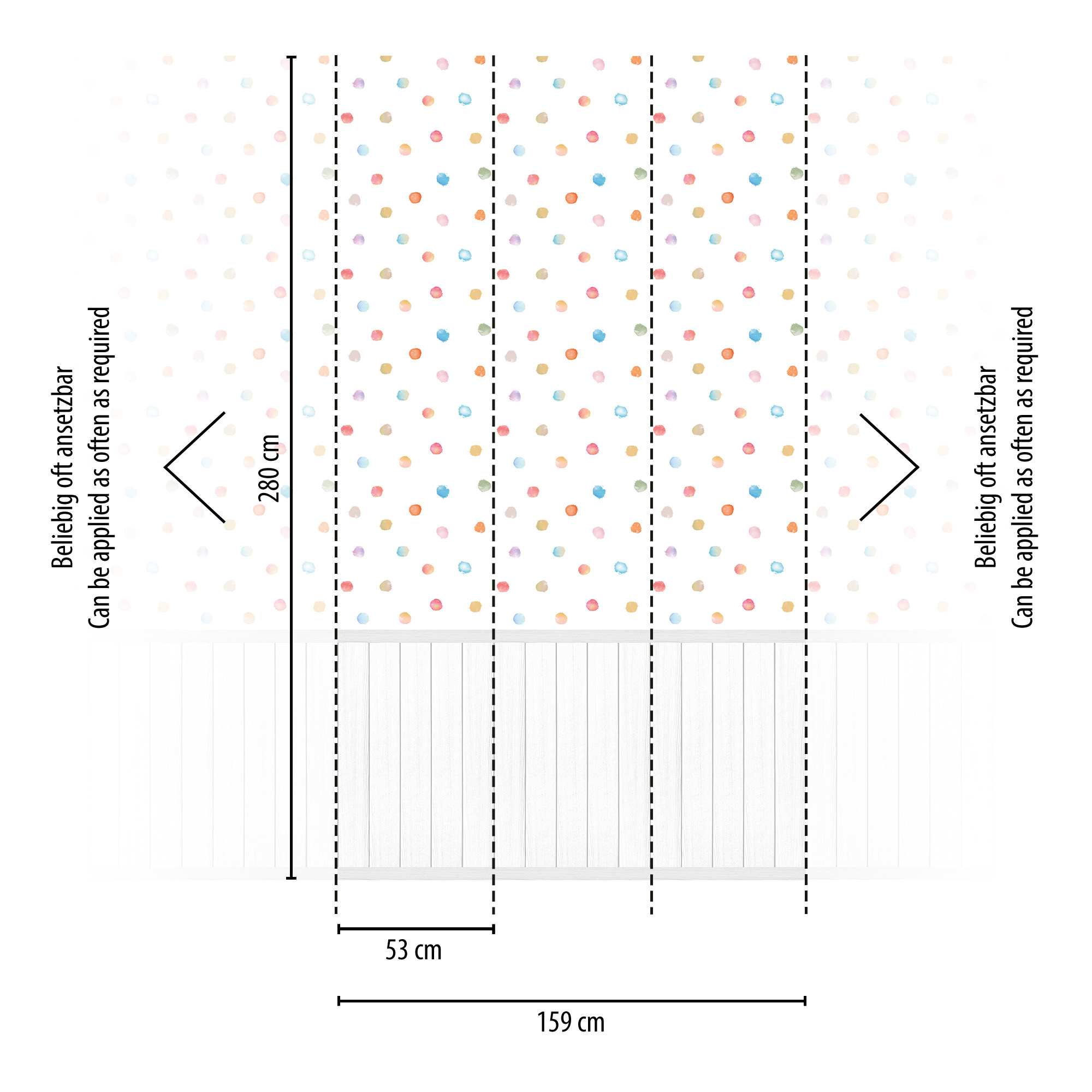 AS Vliestapete Wallpanel grau Punkte 398141