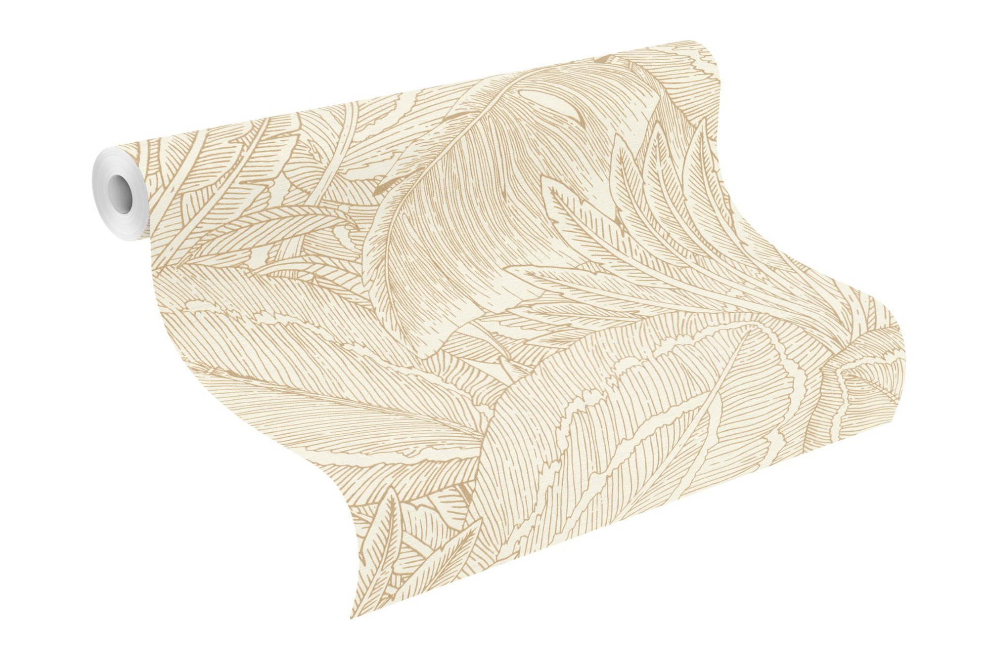 Rasch Vliestapete Allegretto Gold-Gold hell 580822