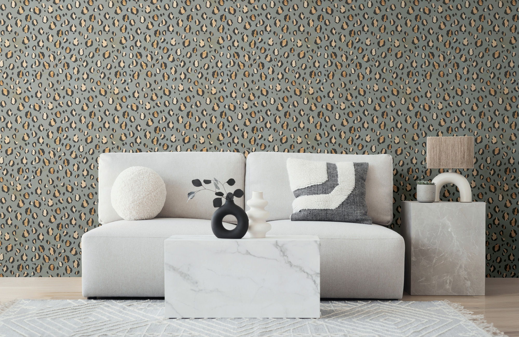 AS Vliestapete Anna d'Andrea Leomuster Grau 782162