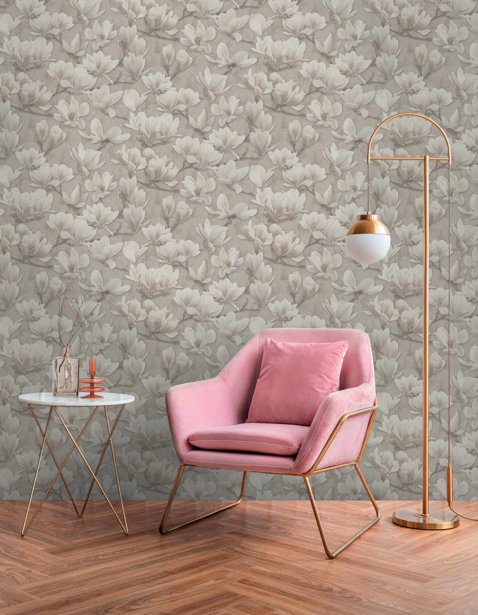 AS Vliestapete PintWalls II Blumen Tapete Beige 396102