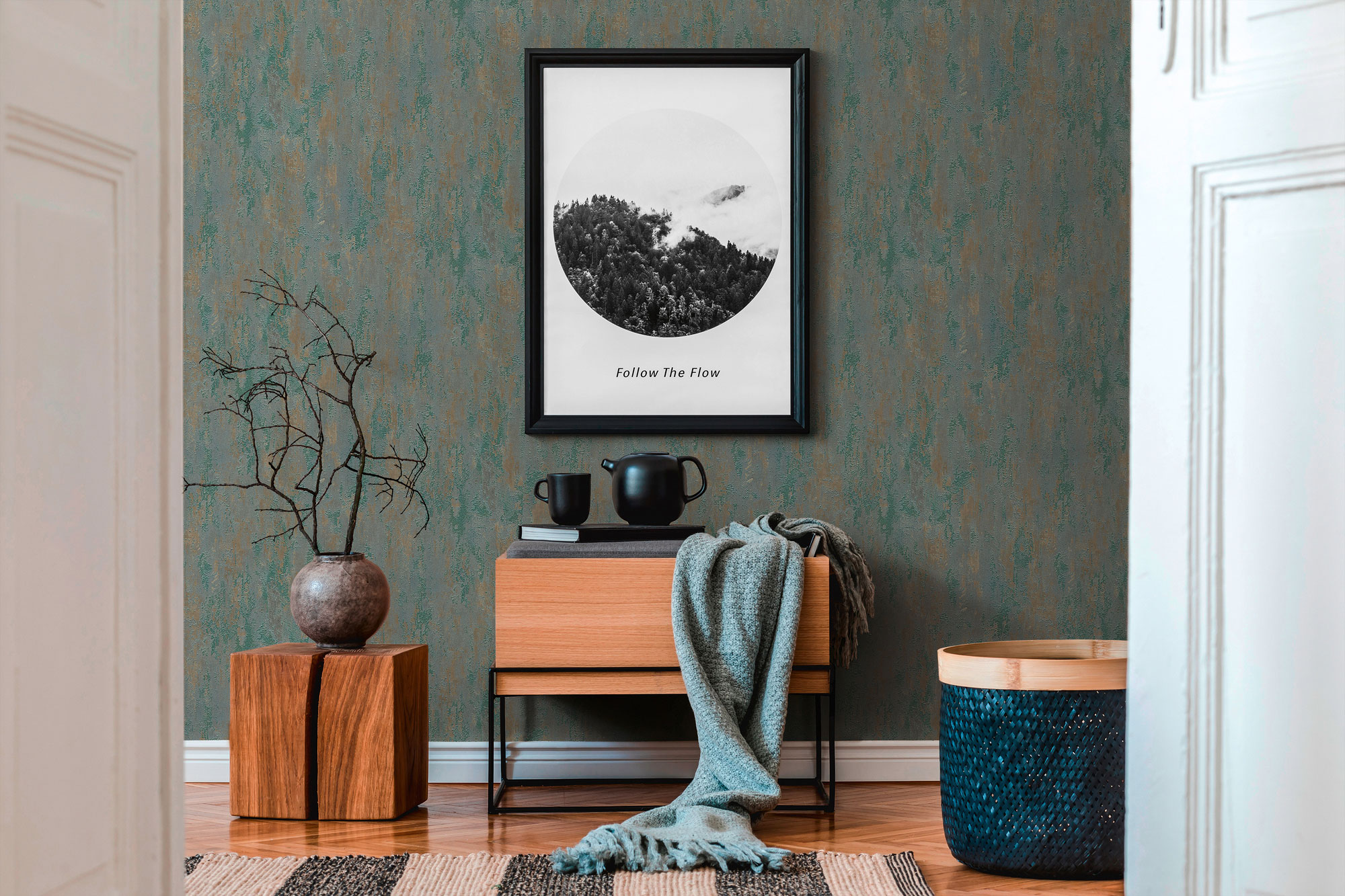 AS Vliestapete Trendwall 2 Unitapete braun 326512