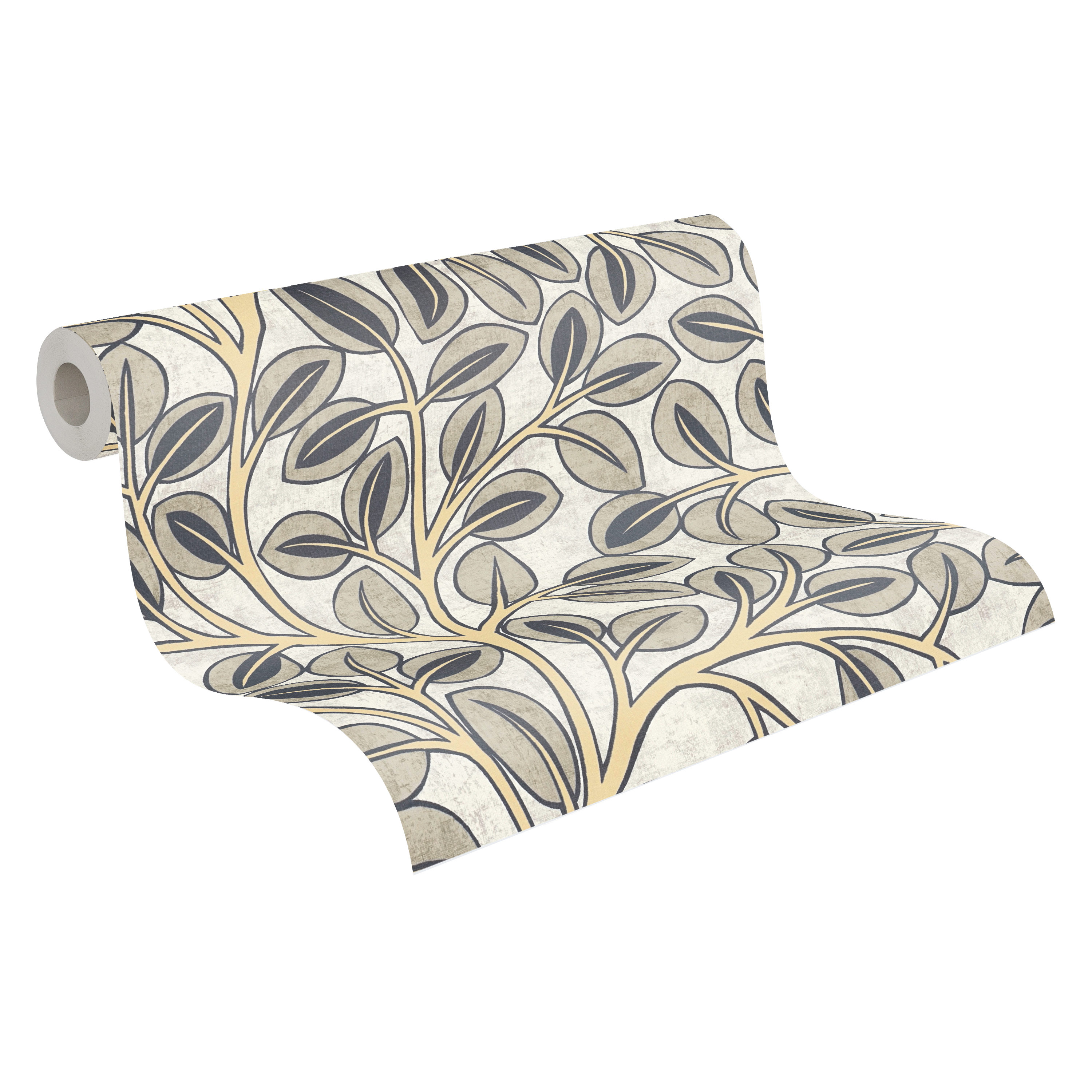 AS Vliestapete Nordic Feeling Blätter Äste Zweig Grau 791503