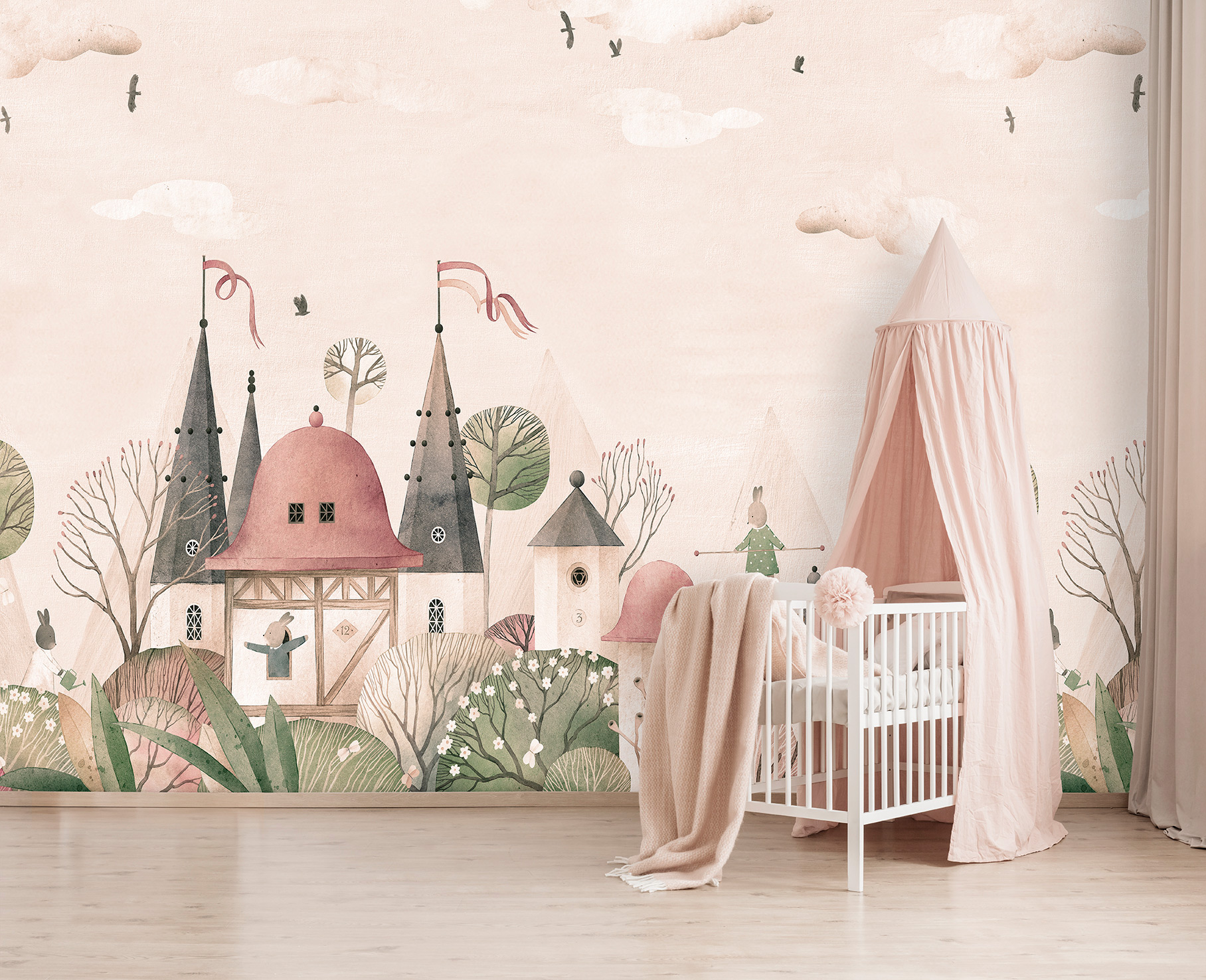Decoprint Fototapete Cute Walls Waldkaninchen CW60077