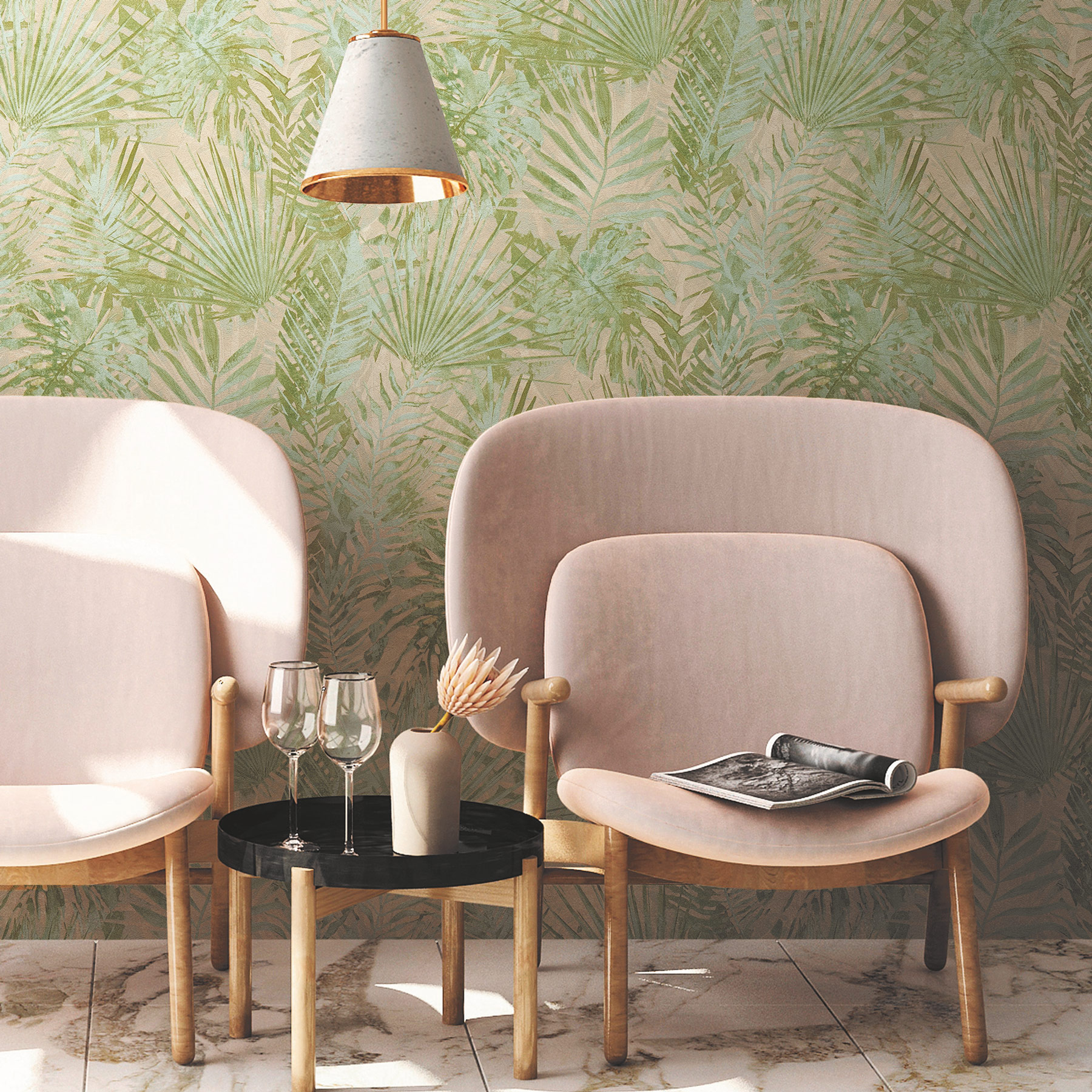 AS Vliestapete Deco Satintapete Dschungeltapete 386381