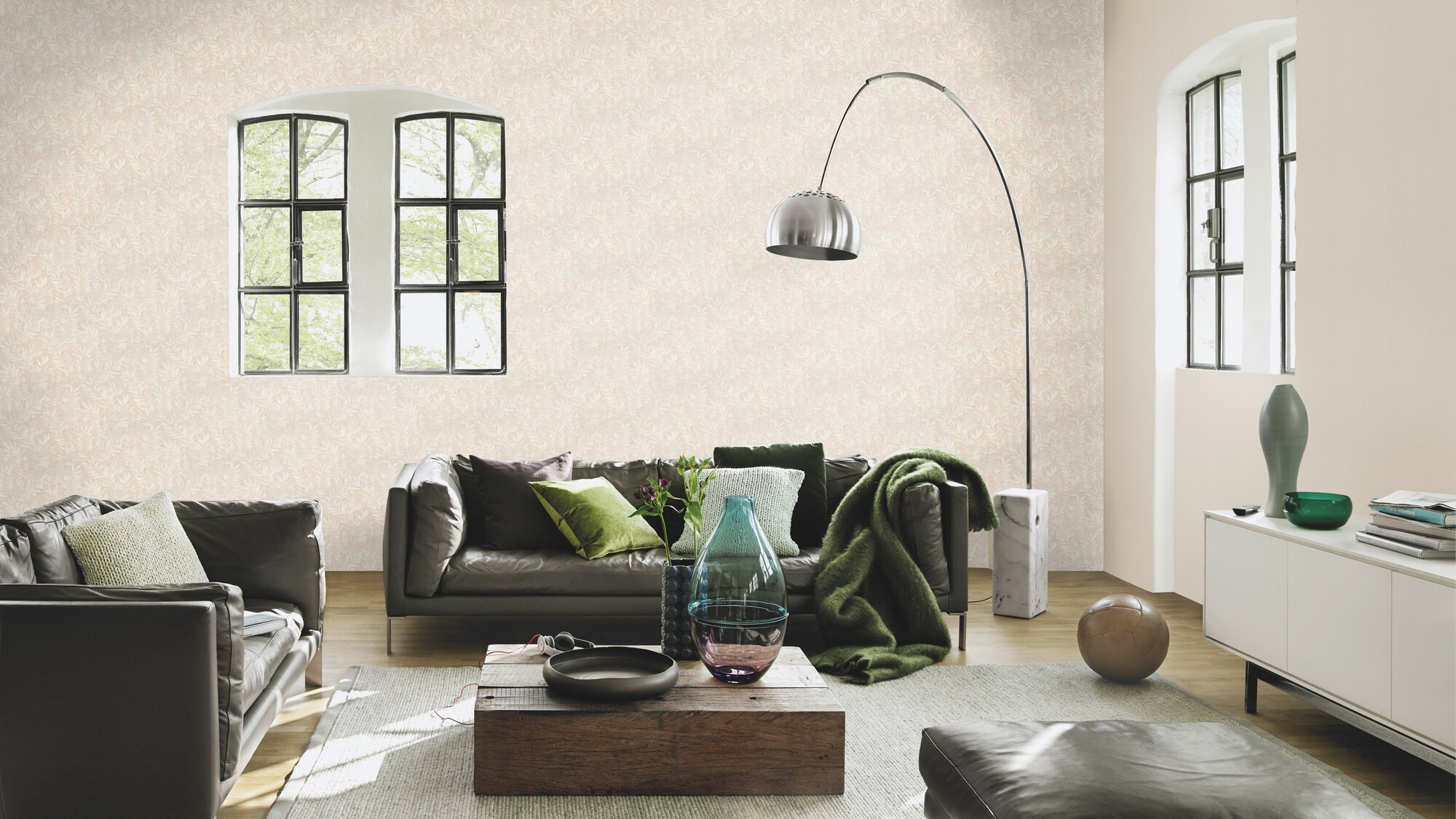 Rasch Vliestapete Barbara Home 3 Pflanzen Blätter 561203